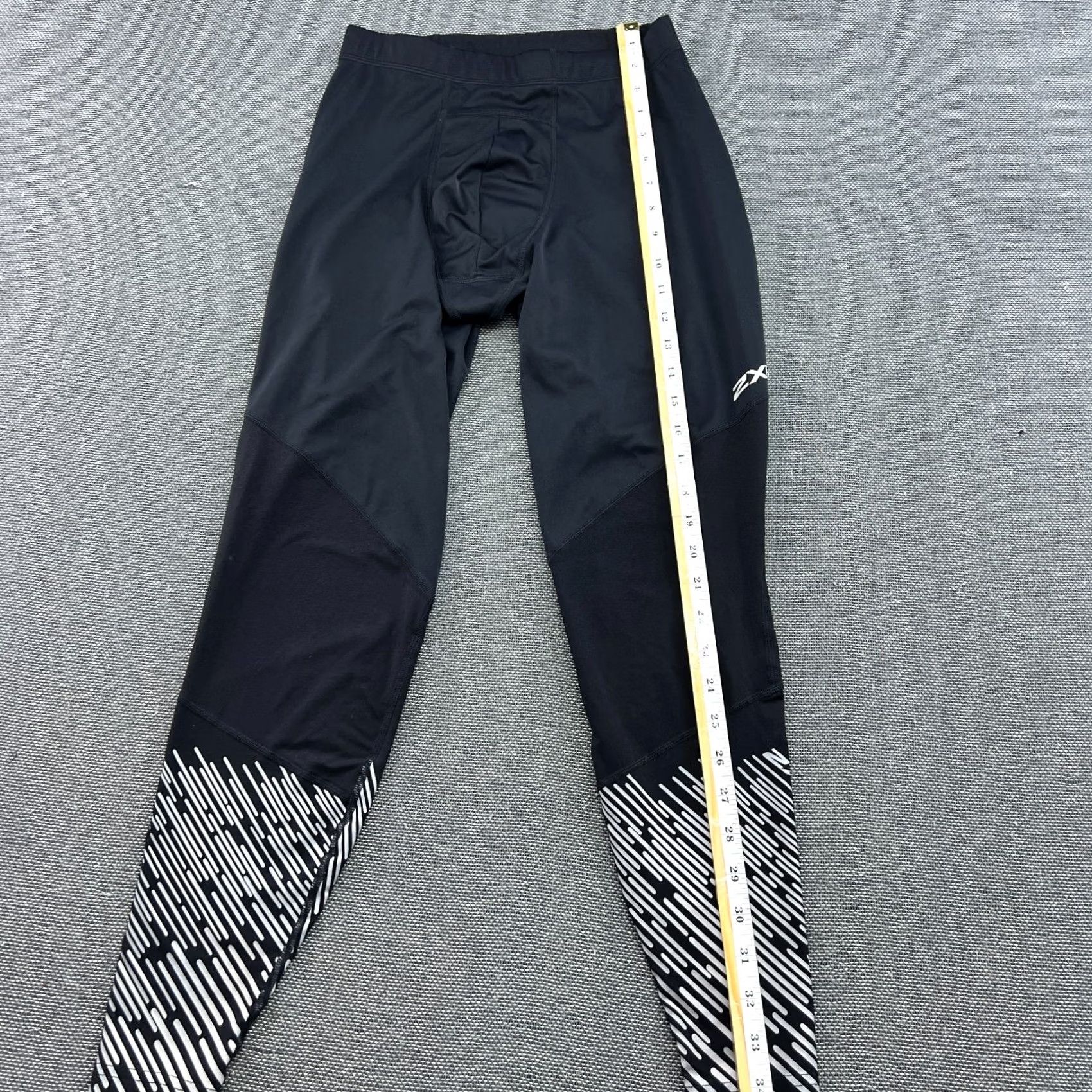 2XU 2XU Wind Defence Mens Compression Pants Sz M Running Sport Black Tights Athletic Size US 31 - 5 Thumbnail