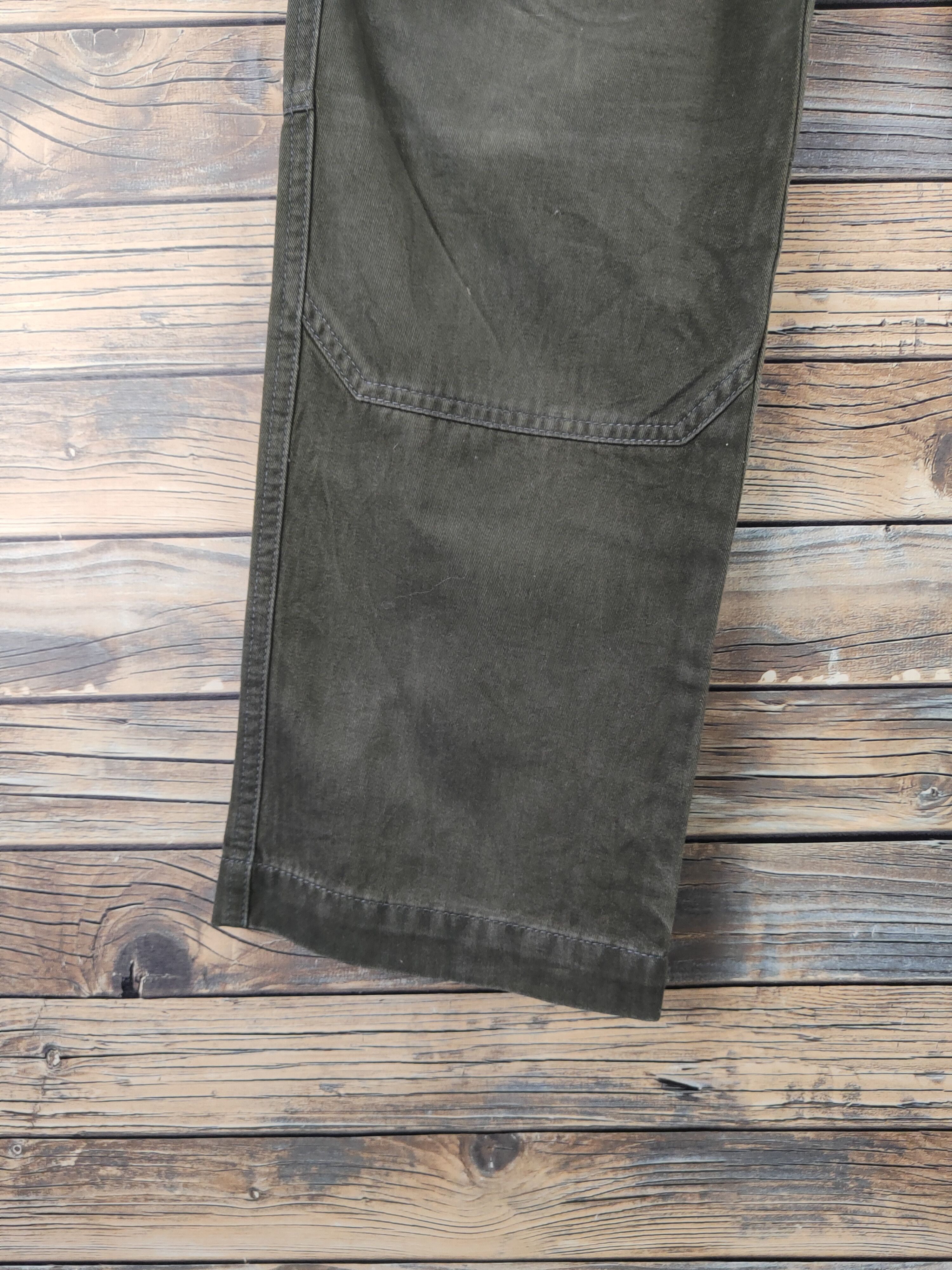 Japanese Brand DL TS Design Dark Olive Multipocket Cargo Pants #46-277T Size US 33 - 5 Thumbnail