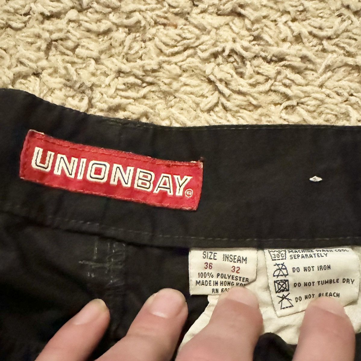UNIONBAY × Vintage VINTAGE 90s UNION BAY BROWN PARACHUTE CARGO PANTS! Size US 36 / EU 52 - 8 Thumbnail