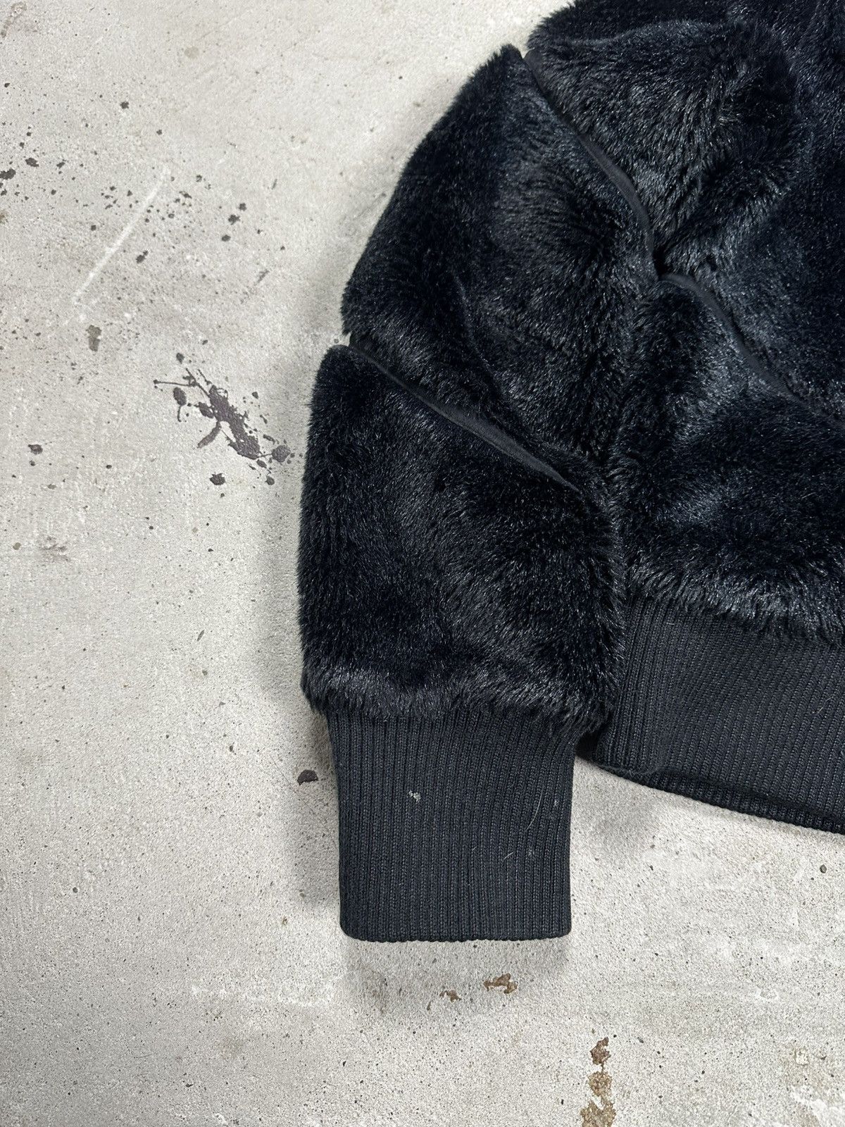 If Six Was Nine Vintage Y2K Faux Fur Japanese Style Black Boxy Bomber Jacket Size US S / EU 44-46 / 1 - 3 Thumbnail