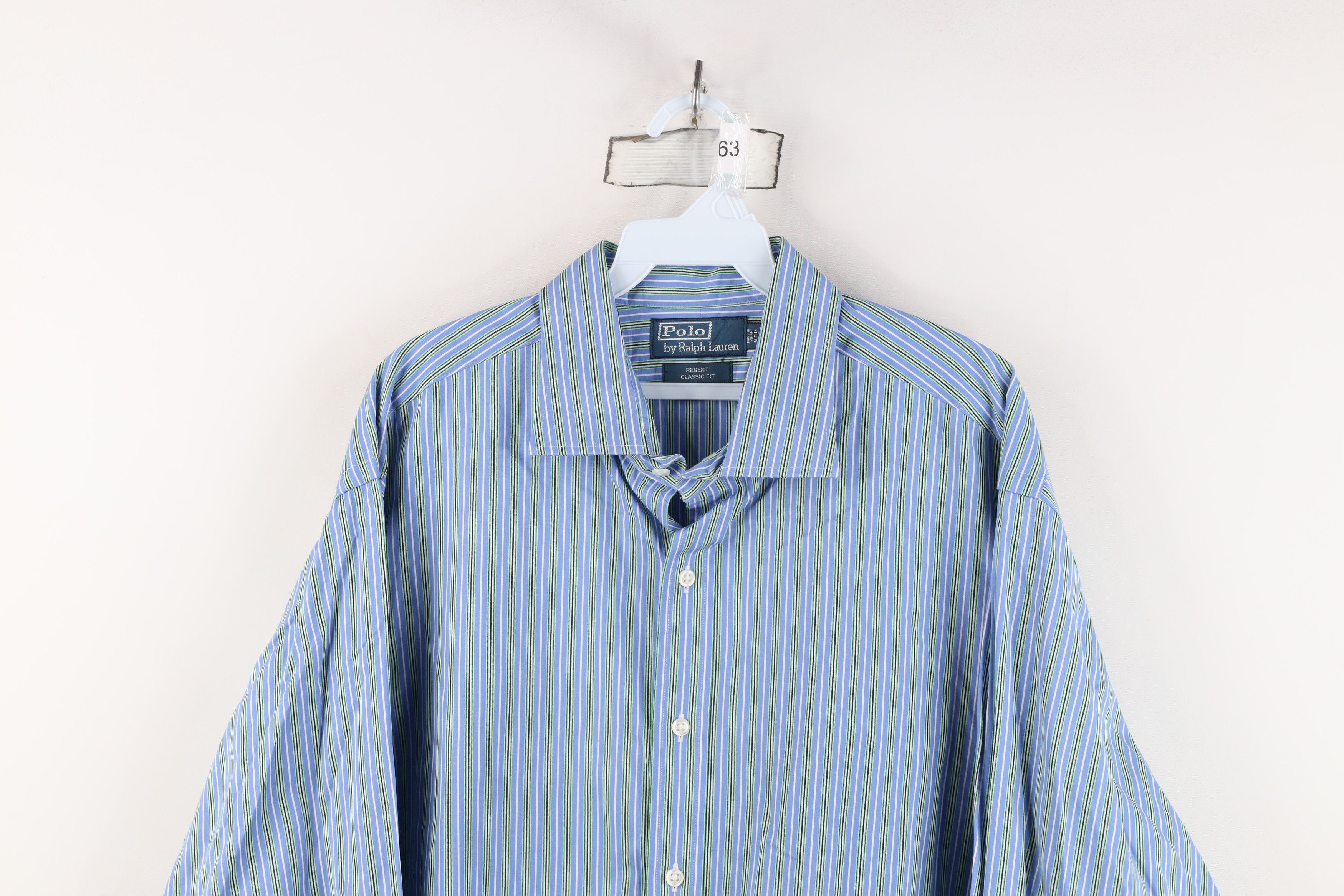 Polo Ralph Lauren Vintage Ralph Lauren Regent Classic Fit Striped Button Shirt Size US M / EU 48-50 / 2 - 2 Thumbnail