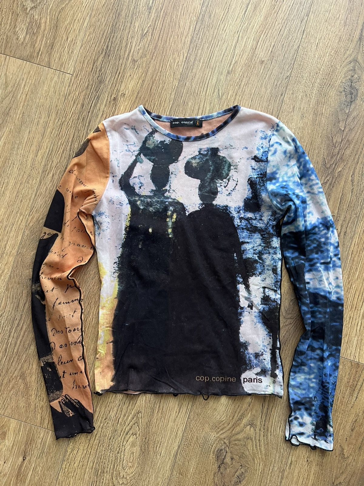 Cop Copine × Jean Paul Gaultier Cop Copine vintage mesh blouse x avant garde x jpg 90s Size XS / US 0-2 / IT 36-38 - 1 Thumbnail
