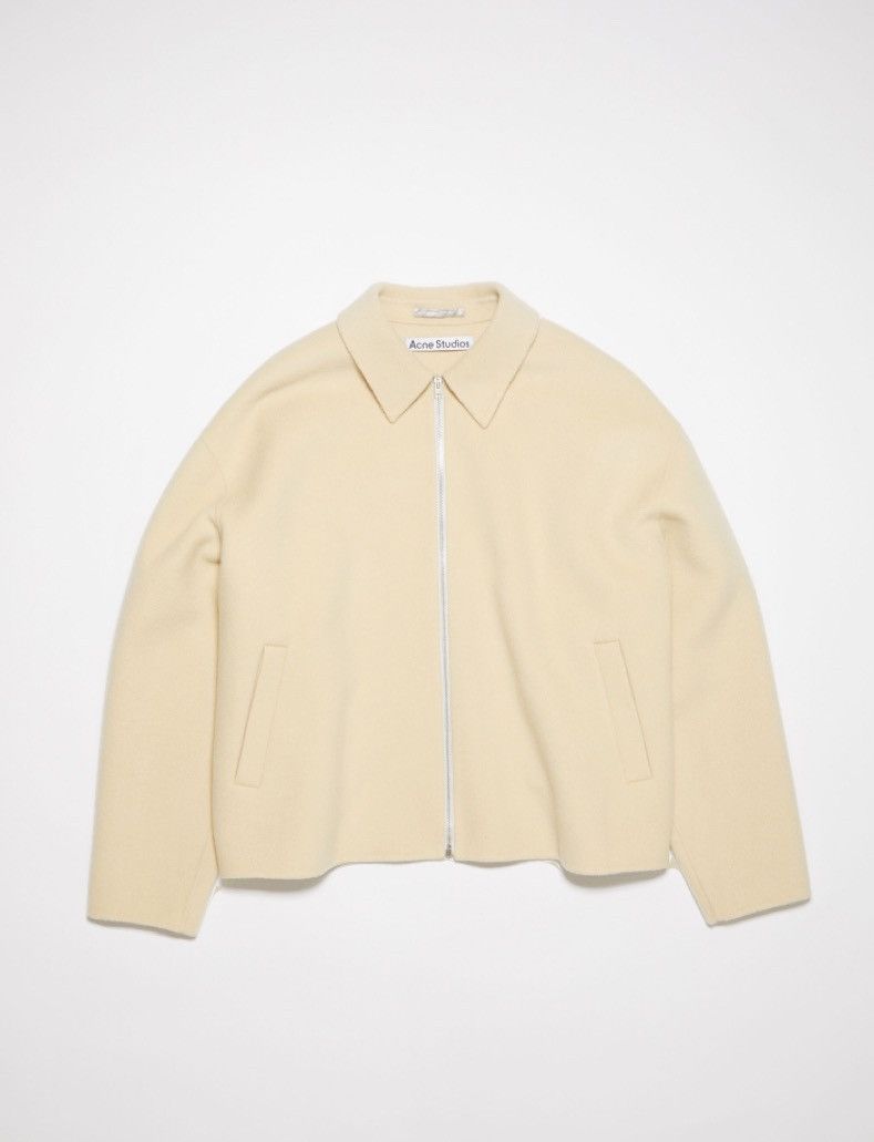 Acne Studios Acne Studios Wool Jacket Beige Size US S / EU 44-46 / 1 - 1 Thumbnail