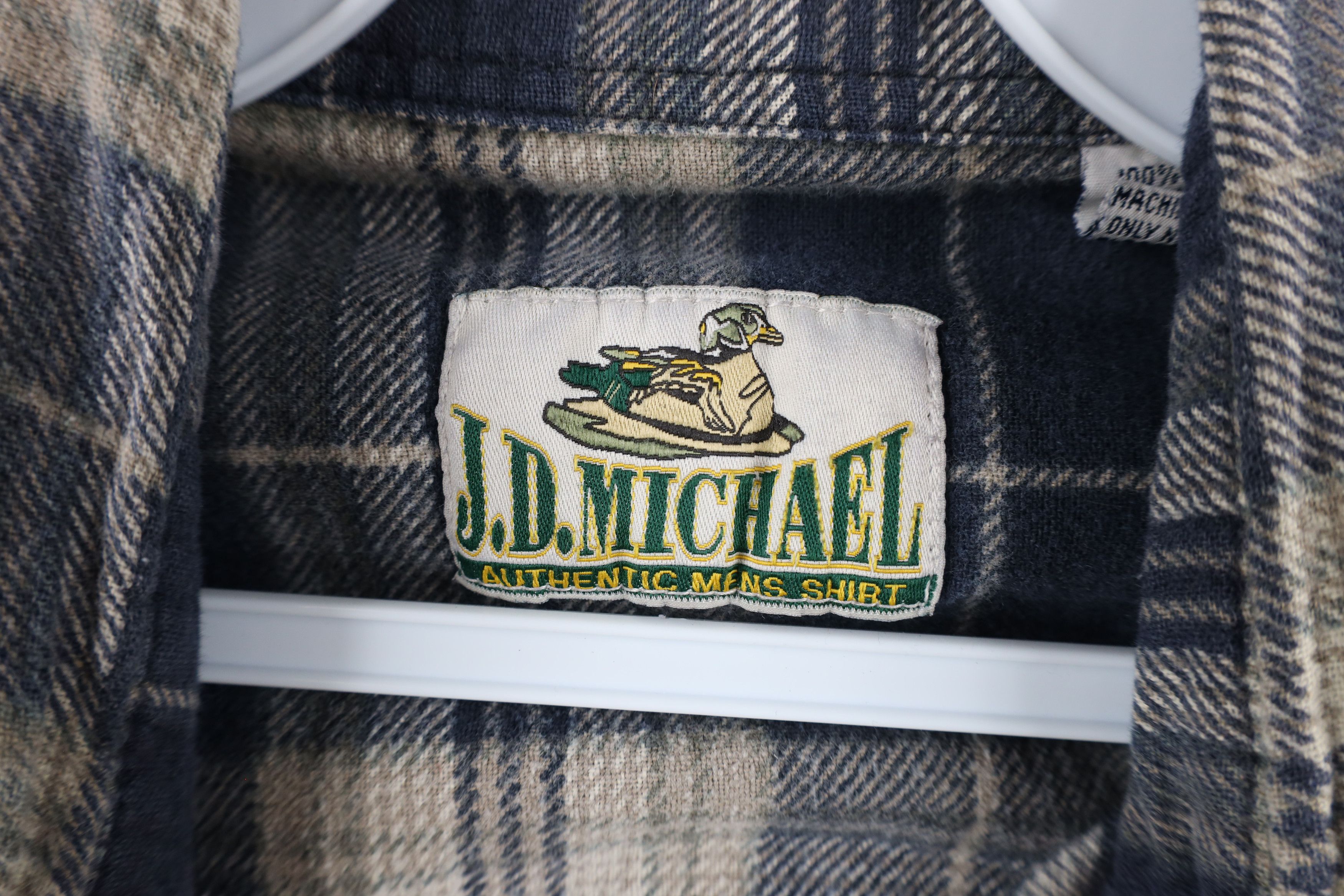 Vintage Vintage 90s Streetwear Collared Flannel Button Shirt Plaid Size US XL / EU 56 / 4 - 7 Thumbnail