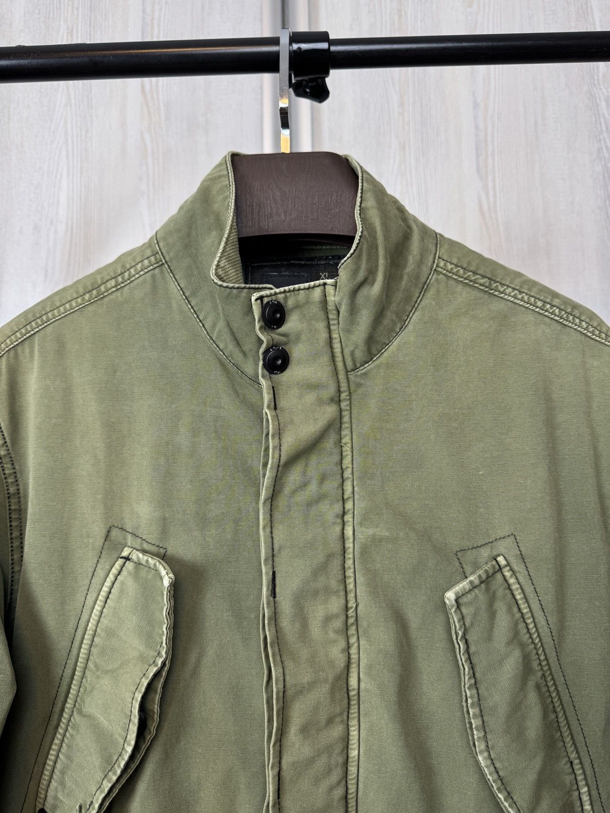 G-Star G-Star Raw vintage faded cotton trench overshirt jacket Size US XL / EU 56 / 4 - 3 Thumbnail