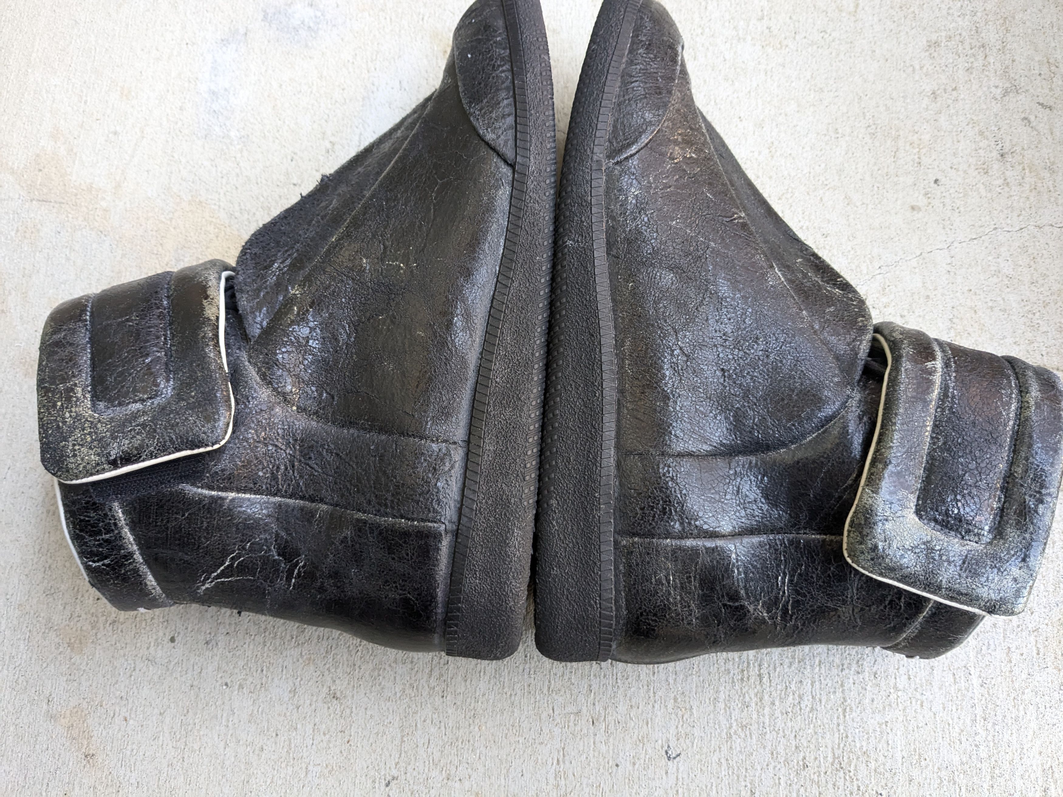 Maison Margiela Maison Margiela Future Black 12 45 Leather High Top Size US 12 / EU 45 - 14 Thumbnail