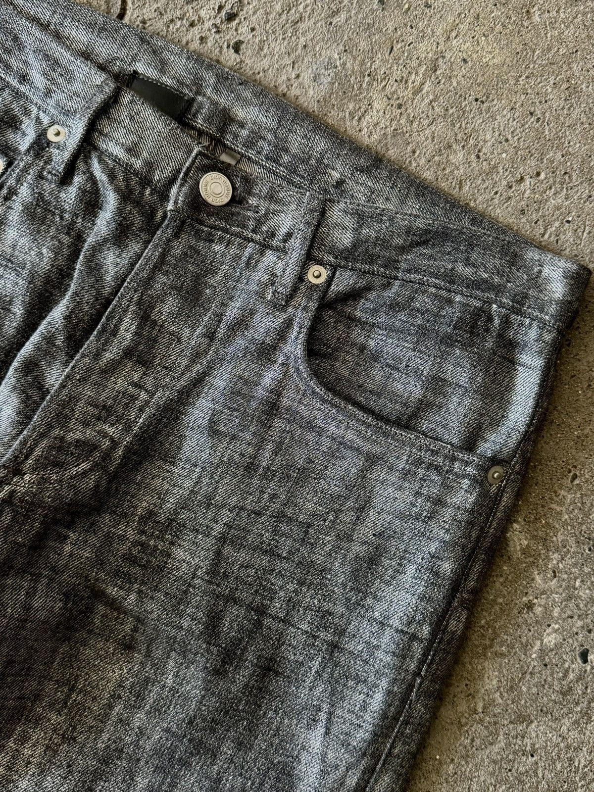 Dior Dior - Hedi Slimane - AW06 - Radioactive Silver Denim Jeans Size US 30 / EU 46 - 3 Thumbnail