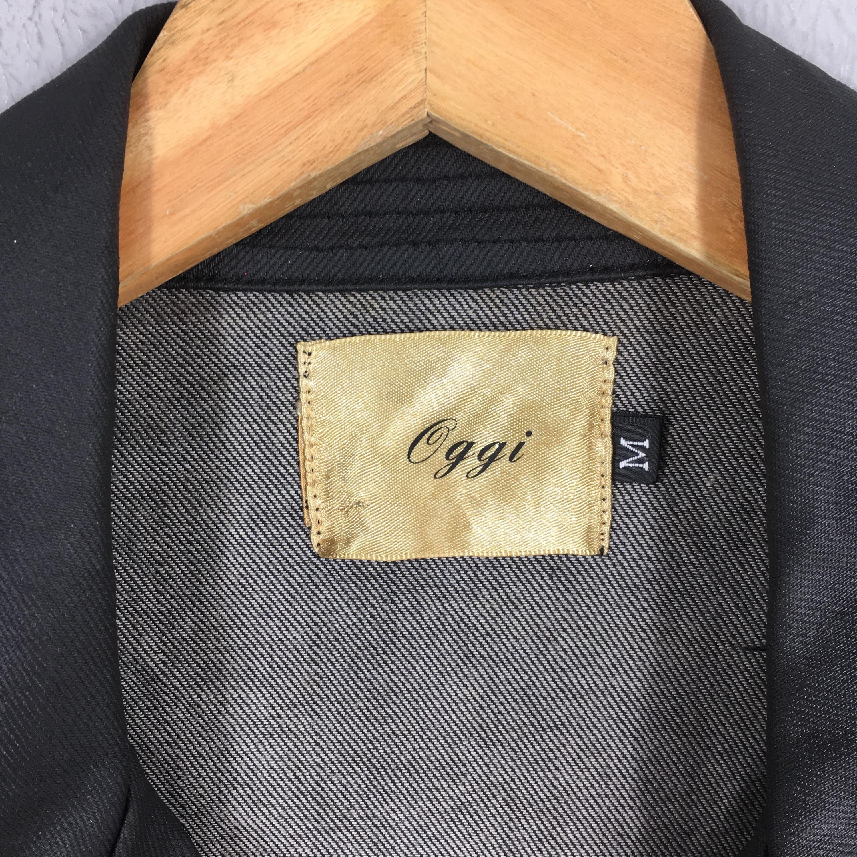 Japanese Brand Vintage Oggi Japan Double Collar Punk Black Jacket Medium Size US M / EU 48-50 / 2 - 4 Thumbnail