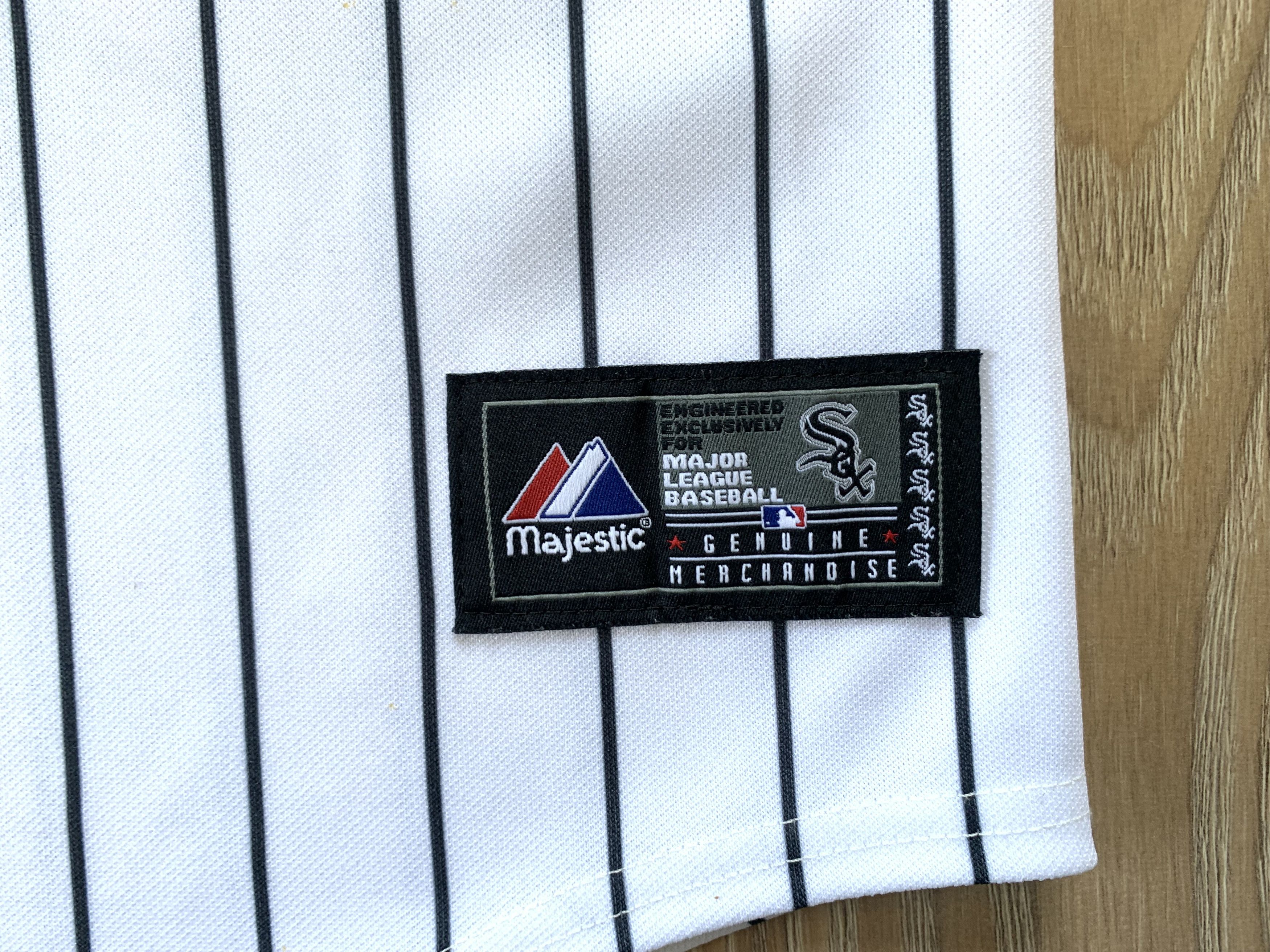 MLB × Majestic Rare MLB Chicago White Sox Majestic Stripe Jersey Size US XL / EU 56 / 4 - 5 Thumbnail