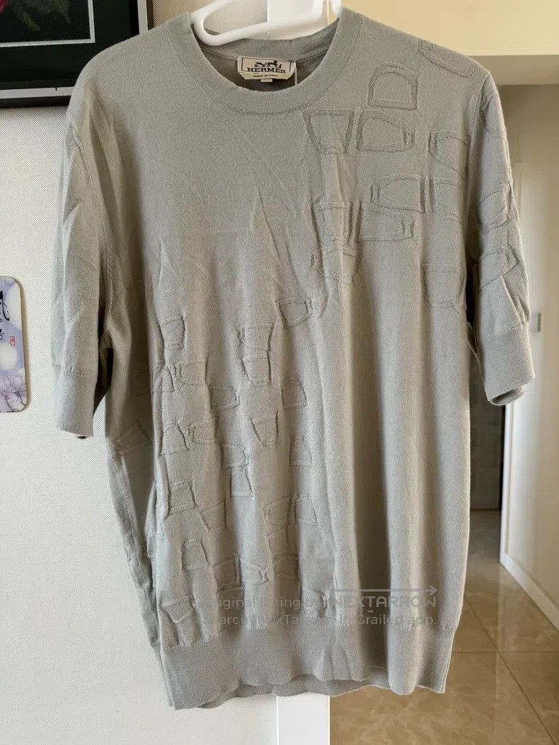 Hermes Hermes Cashmere short-sleeved shirt Size US M / EU 48-50 / 2 - 2 Thumbnail