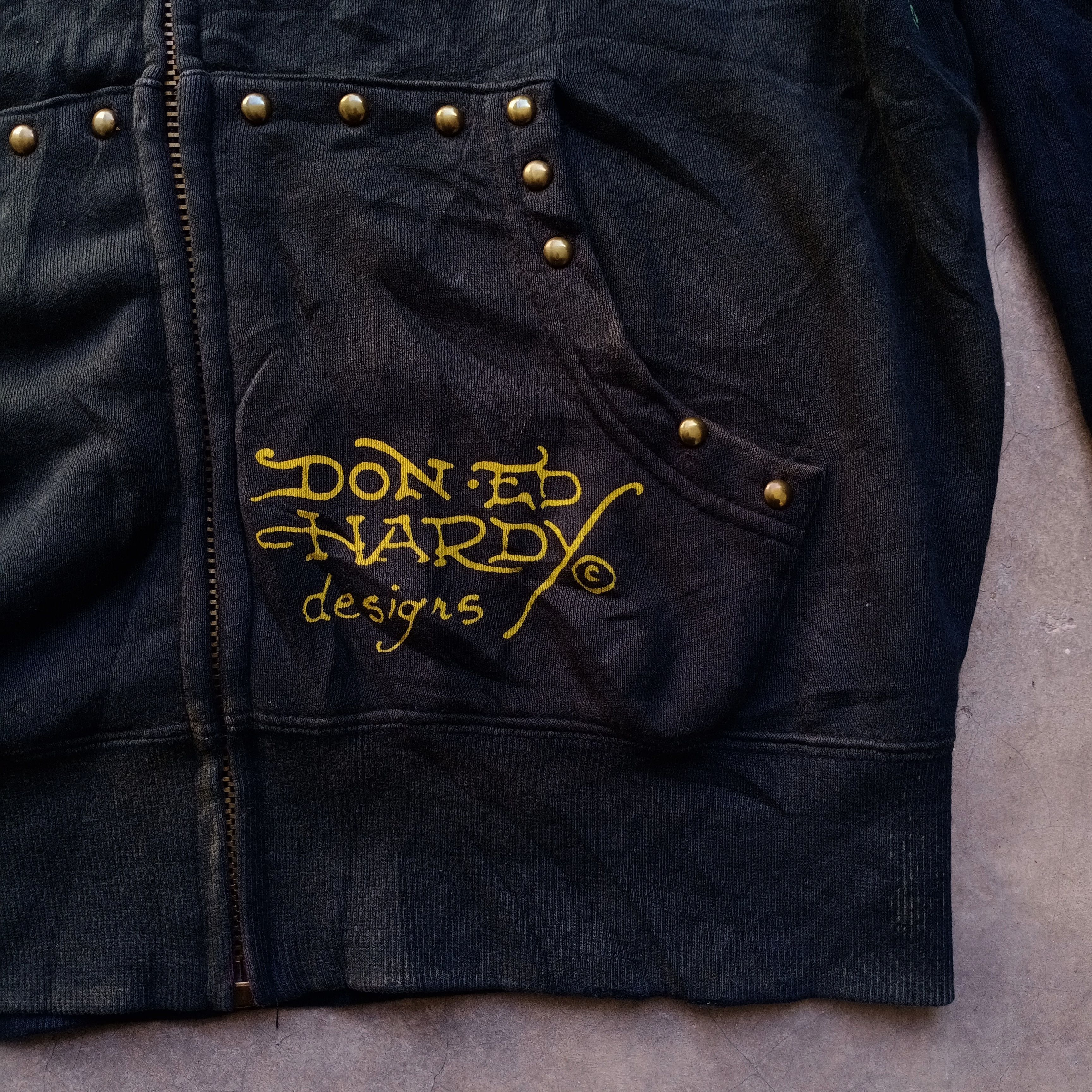 Christian Audigier Rare Vintage Ed Hardy Punks Not Dead Destroy Hoodie Size US S / EU 44-46 / 1 - 5 Thumbnail