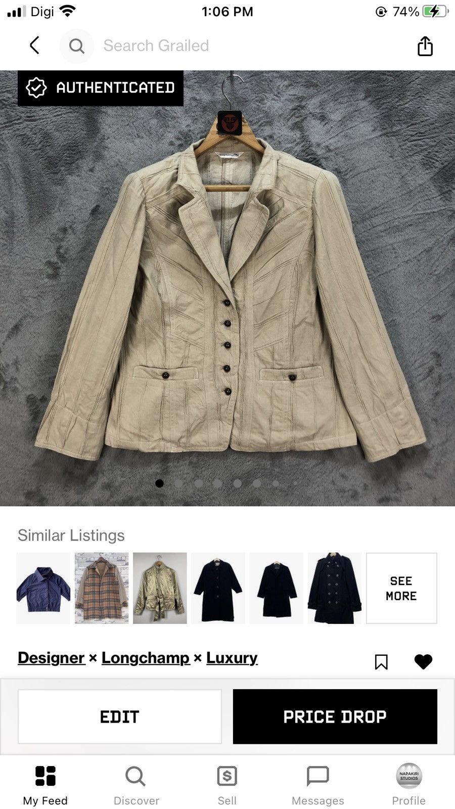 Longchamp LONGCHAMP NICE DESIGN CASUAL JACKET FASHION STYLE #6464-68 Size M / US 6-8 / IT 42-44 - 13 Thumbnail