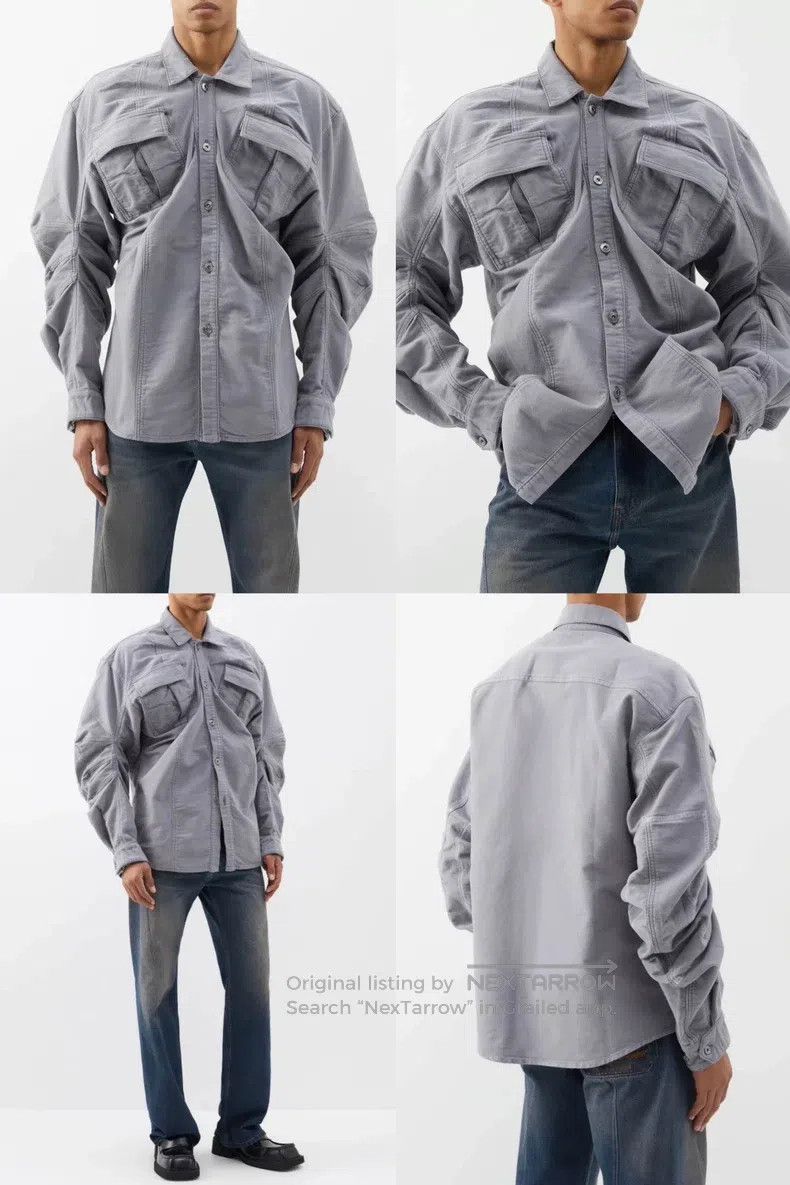 Y/Project Y/Project Size M Grey tooling, big pockets, pleated wide sl Size US M / EU 48-50 / 2 - 7 Thumbnail