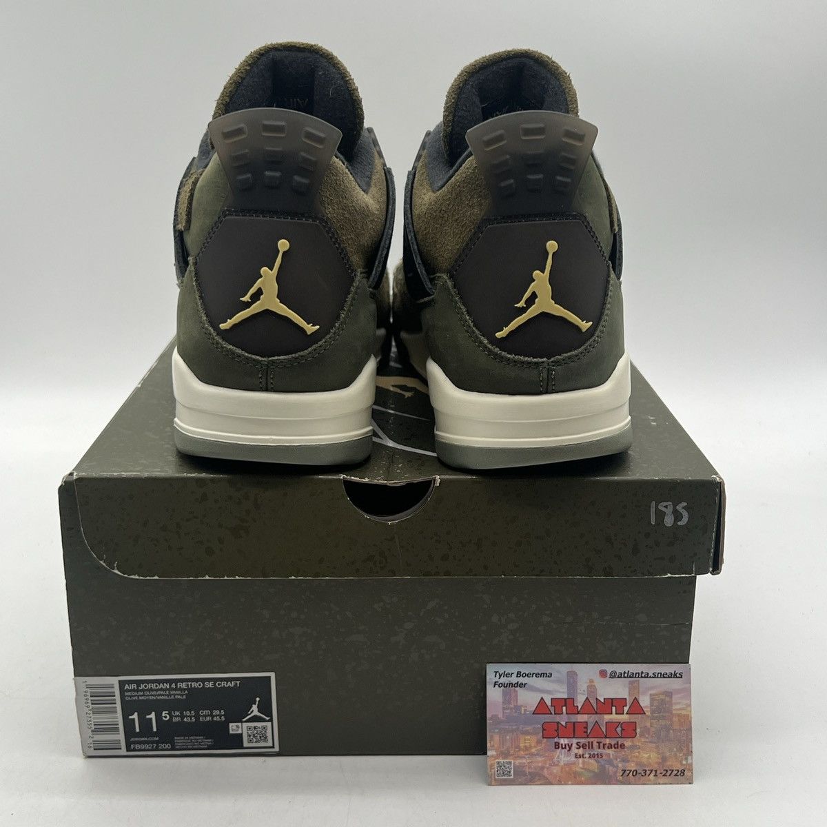 Jordan Brand Air Jordan 4 Craft Olive Size US 11.5 / EU 44-45 - 3 Thumbnail