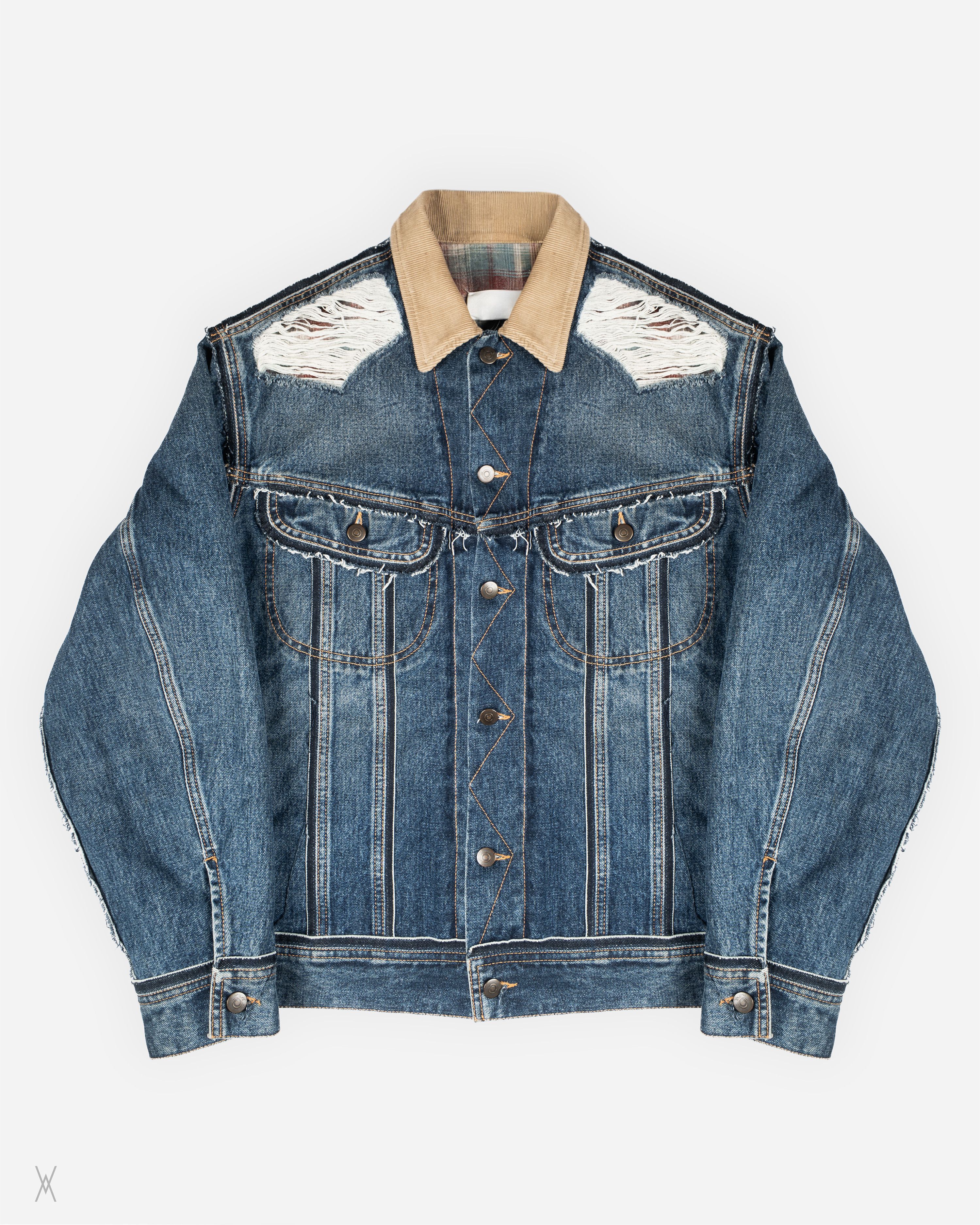 Maison Margiela Maison Margiela Pendleton Wool-Lined Denim Jacket Size US M / EU 48-50 / 2 - 1 Thumbnail