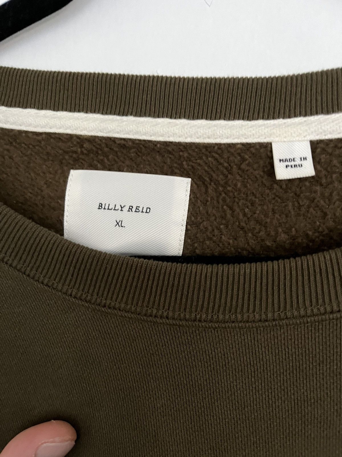 Billy Reid Olive green crew neck Billy Reid sweater Size US XL / EU 56 / 4 - 1 Thumbnail