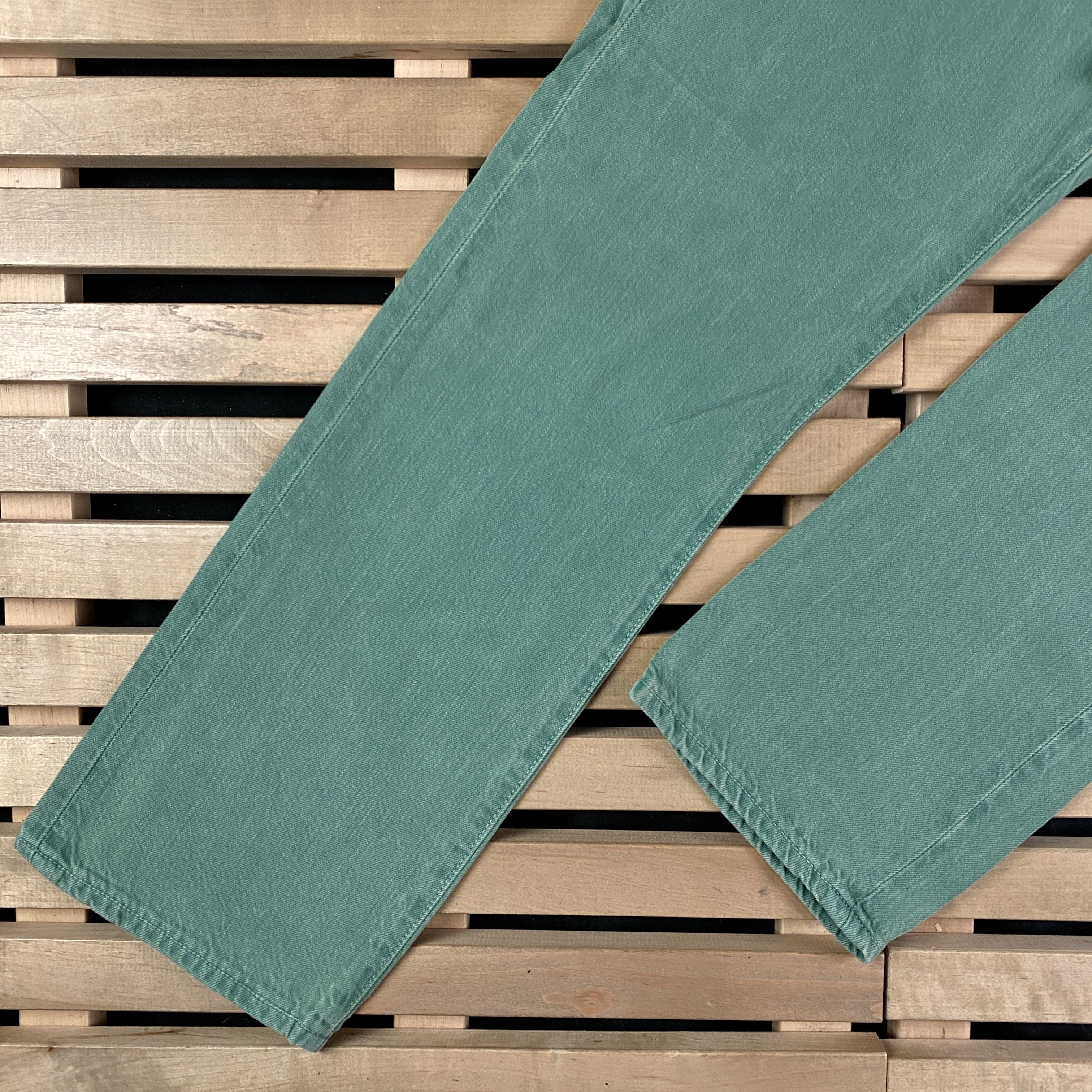Levi's × Levi's Vintage Clothing × Vintage Mens Jeans Denim Levis 501 Size 29 Green Size US 29 - 3 Thumbnail