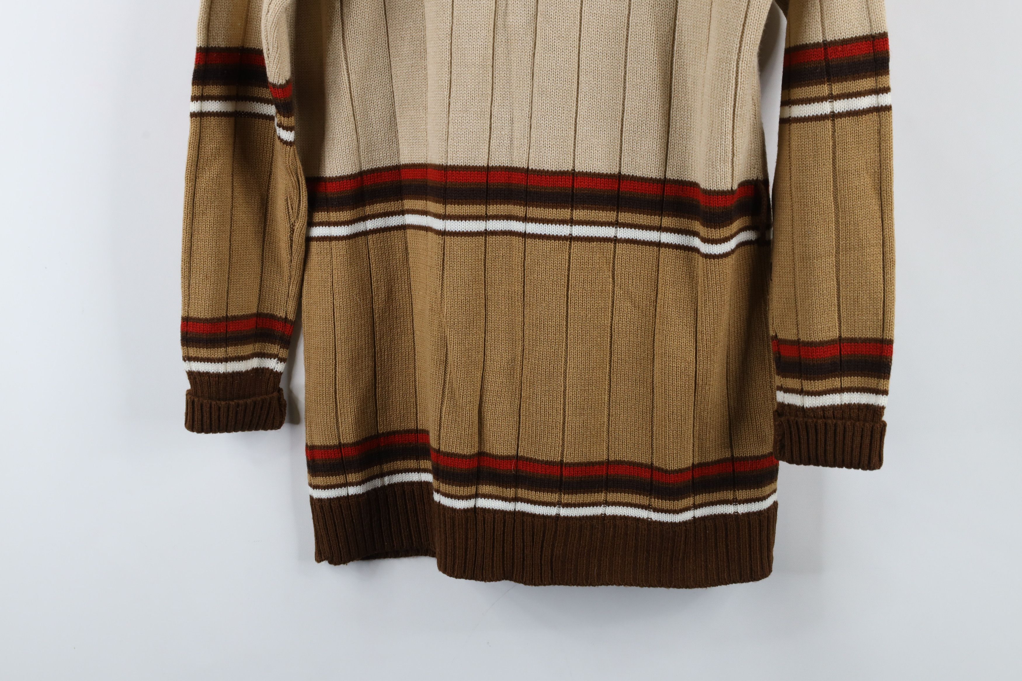 Vintage Vintage 70s Mid Century Modern MCM Shawl Cardigan Sweater Size M / US 6-8 / IT 42-44 - 14 Thumbnail