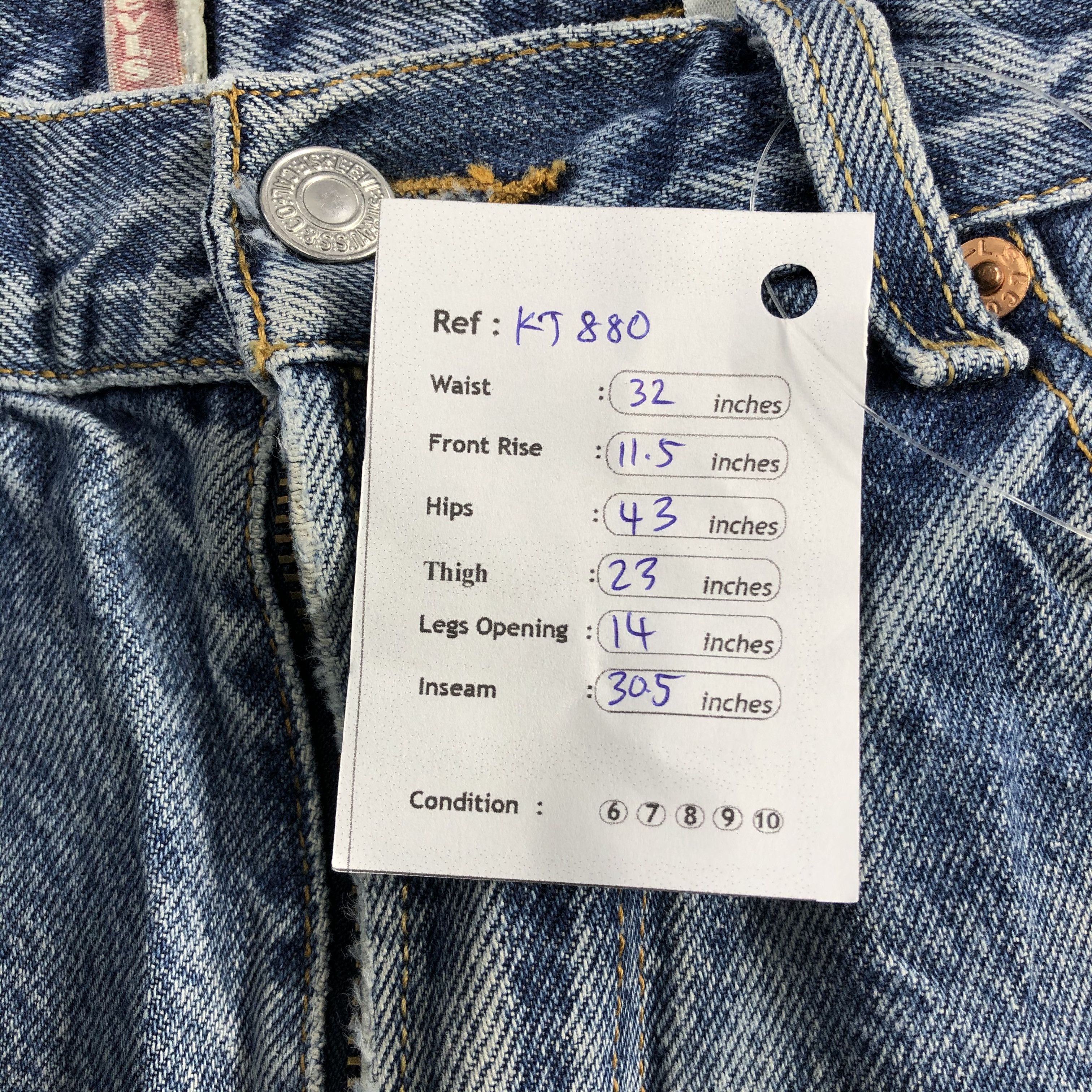 Levi's Vintage Levi's 505 Jeans Distressed Denim KJ880 Size US 32 / EU 48 - 15 Thumbnail