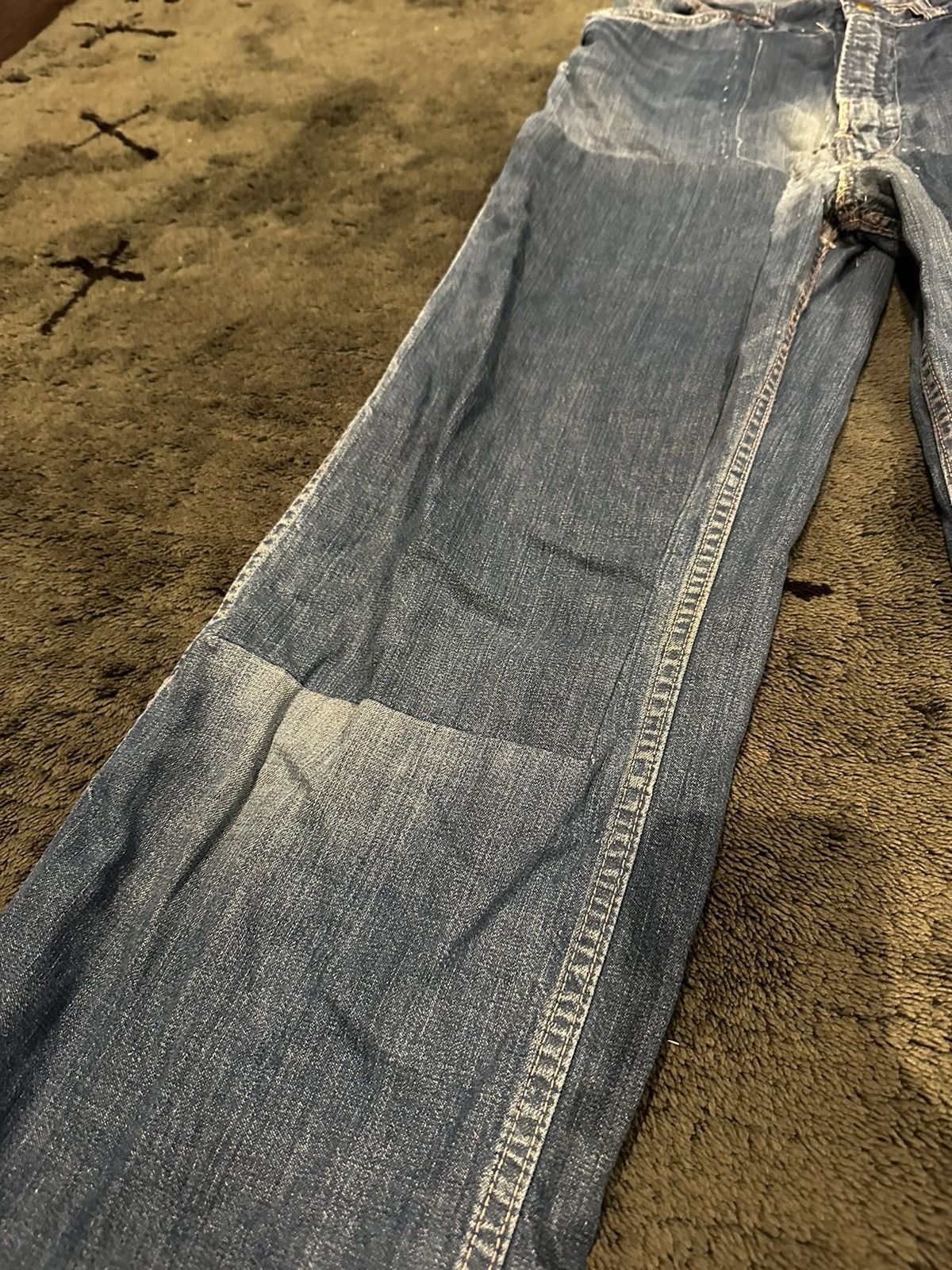 Lee × Levi's × Vintage Vintage 1960’s Big Smith Distressed and Repaired Denim Size US 30 / EU 46 - 10 Thumbnail