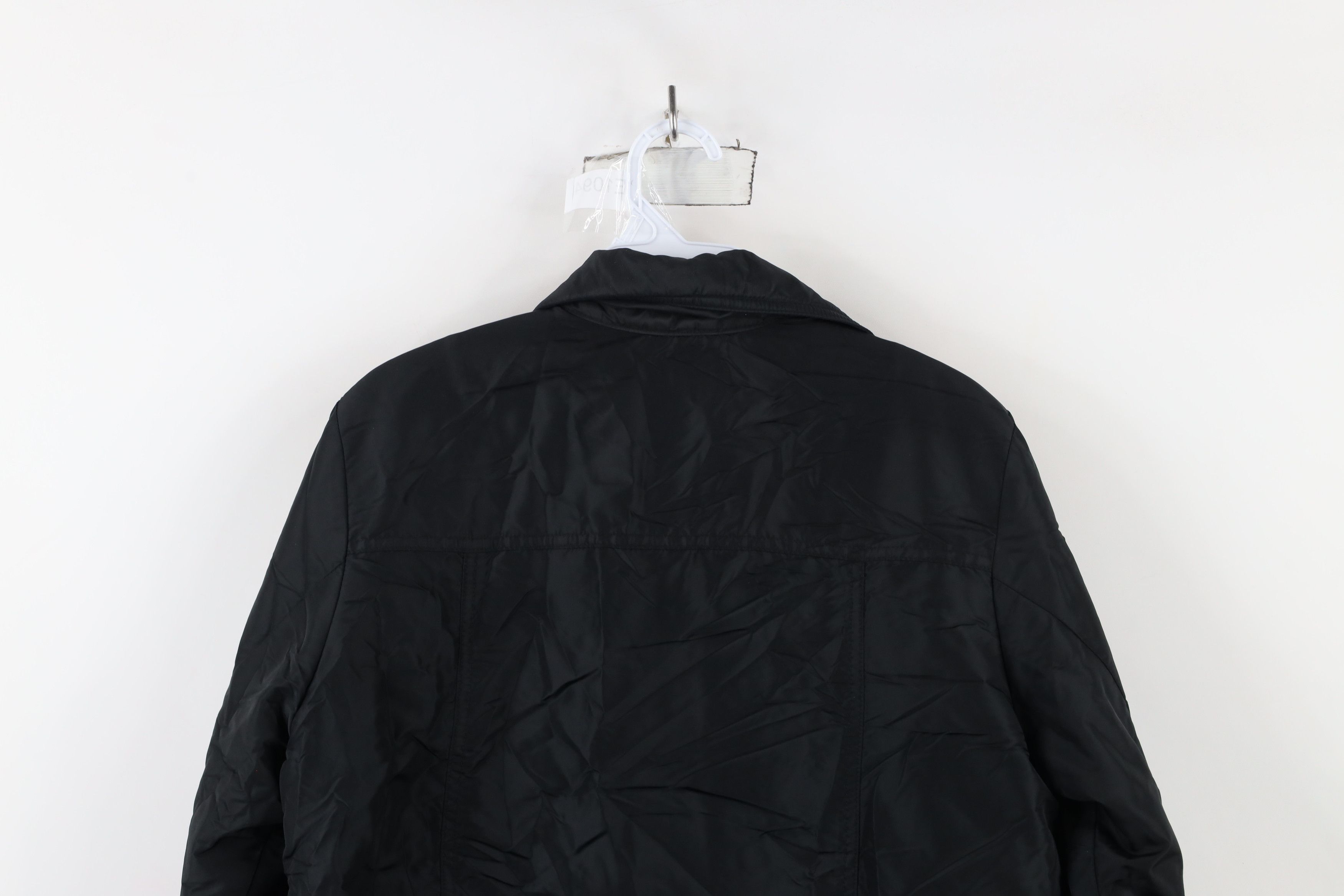 Gap × Vintage Vintage 90s Y2K Gap Full Zip Motorcycle Bomber Jacket Black Size S / US 4 / IT 40 - 13 Thumbnail