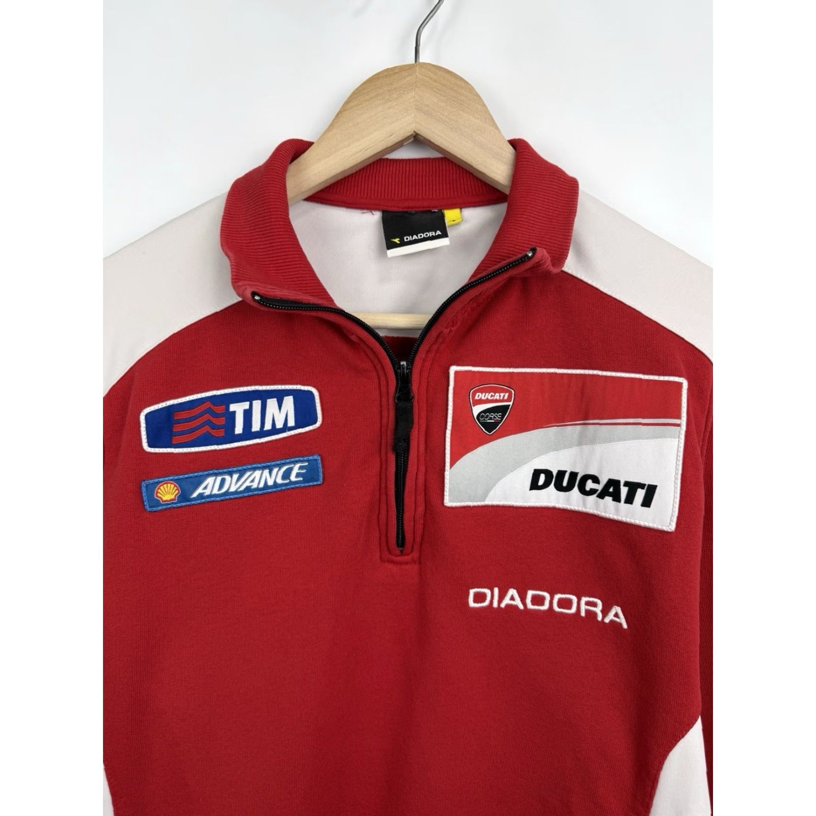 Diadora Ducati Corse Diadora Bridgestone Shell Long Sleeve 2015 L Red Mens Shirt Size US L / EU 52-54 / 3 - 4 Thumbnail