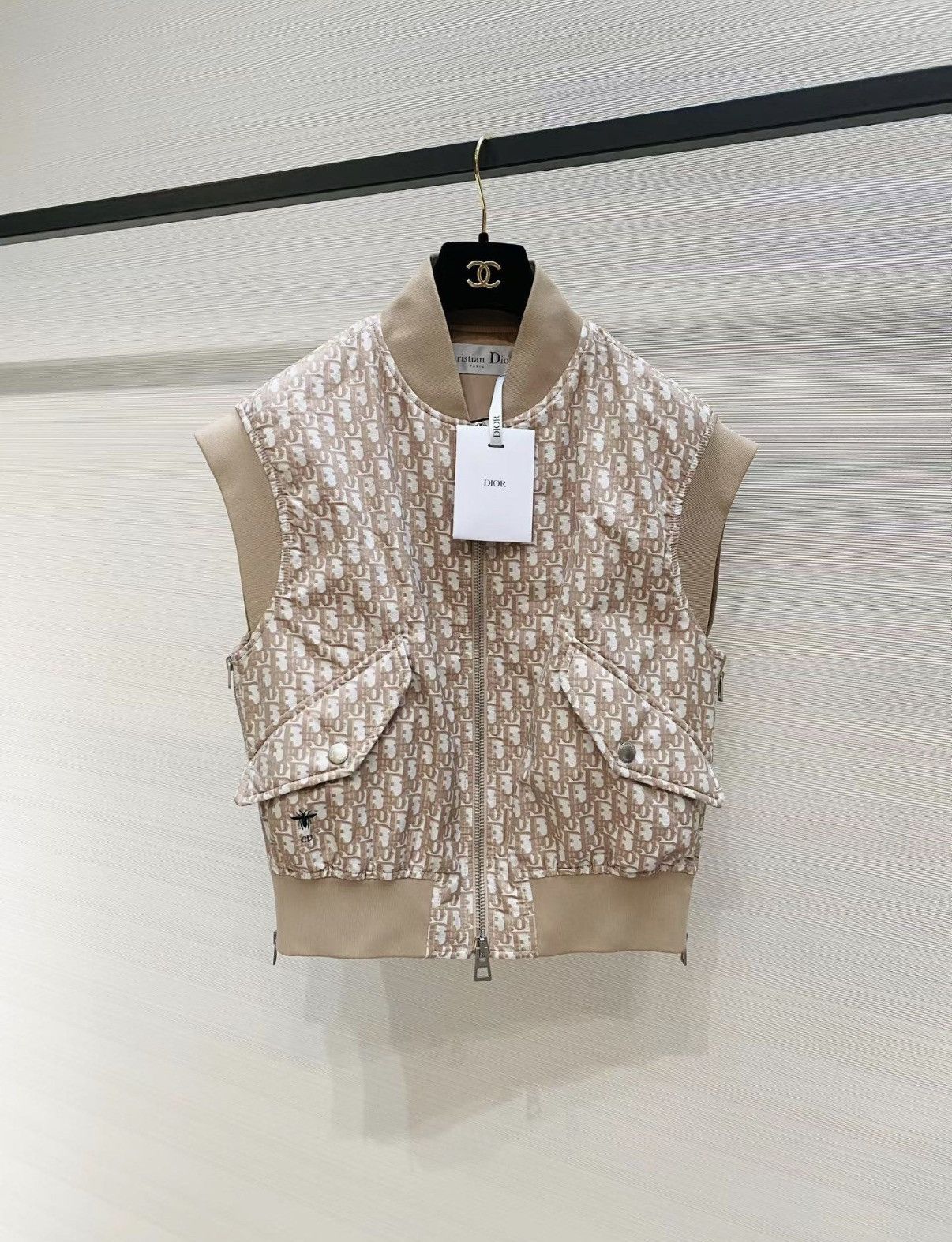 Dior Dior Classic All-Over Logo Women's Vest Jacket J33 Size XS / US 0-2 / IT 36-38 - 1 Thumbnail