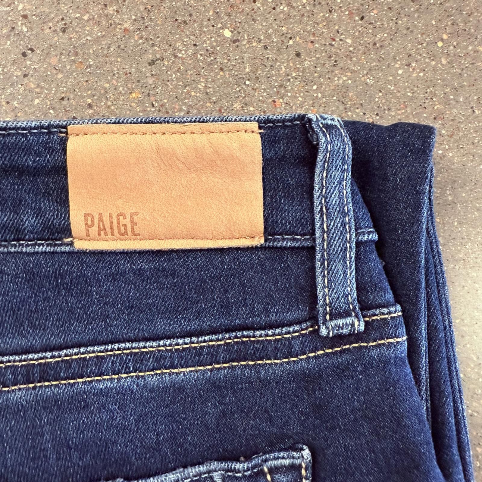 Paige NWOT Paige Amber Crop Jean Premium Denim w/ Raw Hem - 32 Size 32" / US 10 / IT 46 - 5 Thumbnail