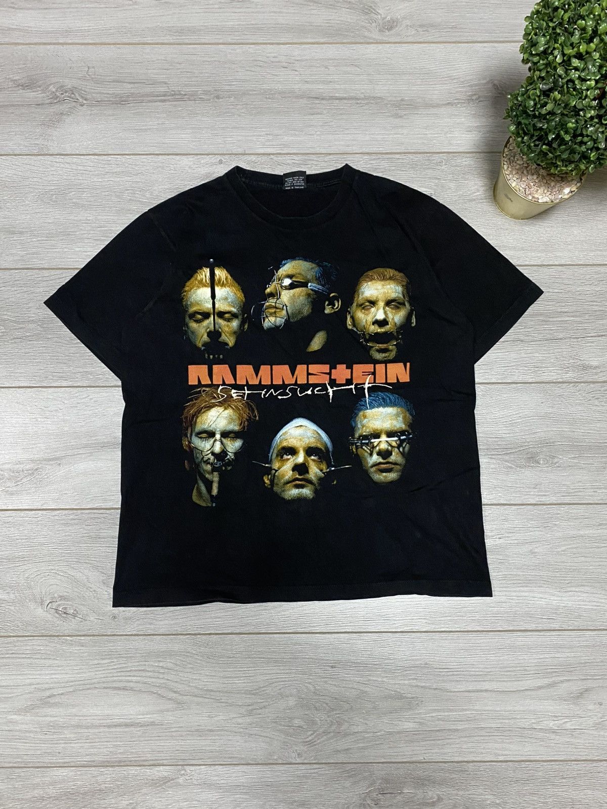 Band Tees Rammstein Sehnsucht tee shirt faces band album vintage Size US L / EU 52-54 / 3 - 1 Thumbnail