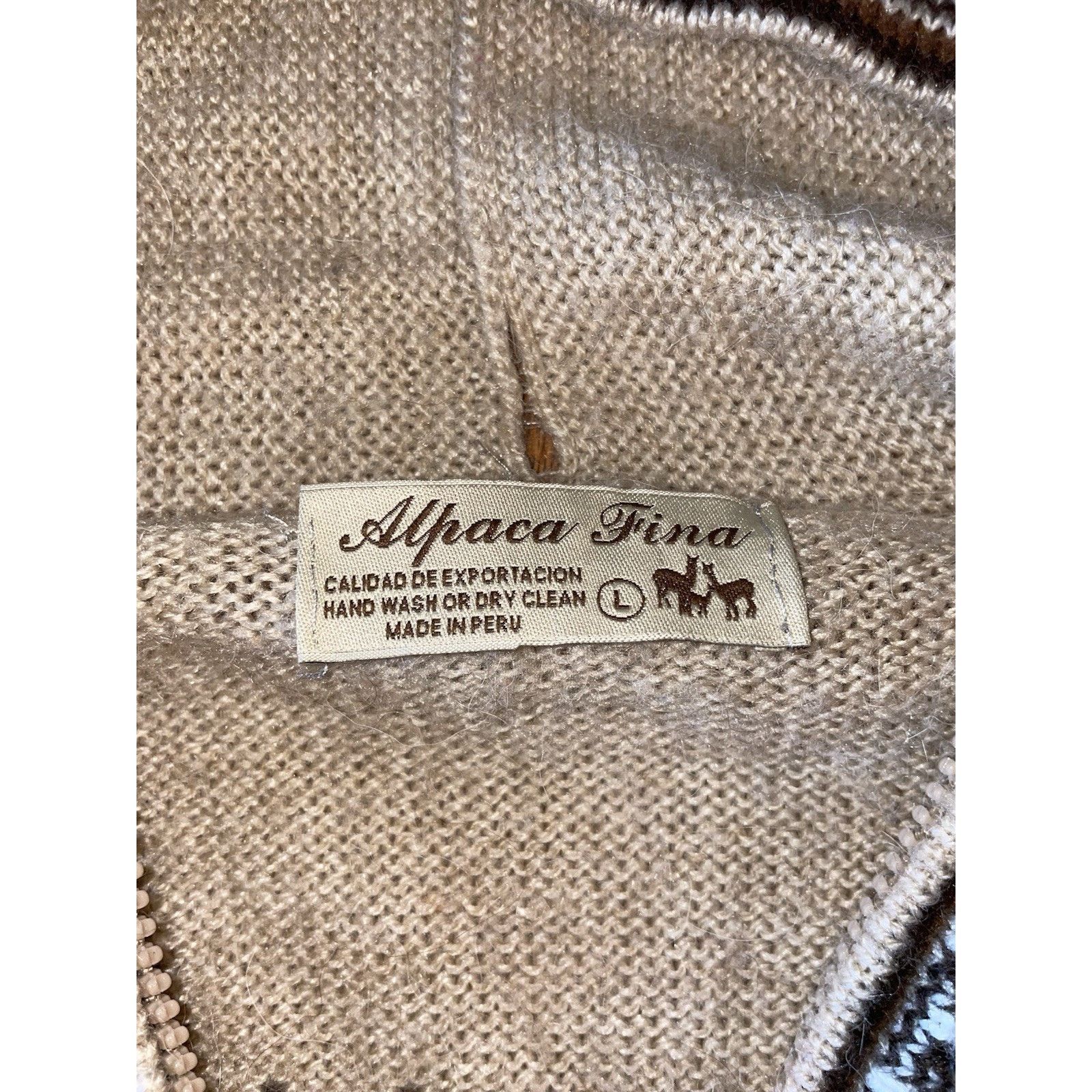 The Unbranded Brand Mens/Womens? Peruvian Alpaca Fina Wool Full Zip Size L Size L / US 10 / IT 46 - 4 Thumbnail