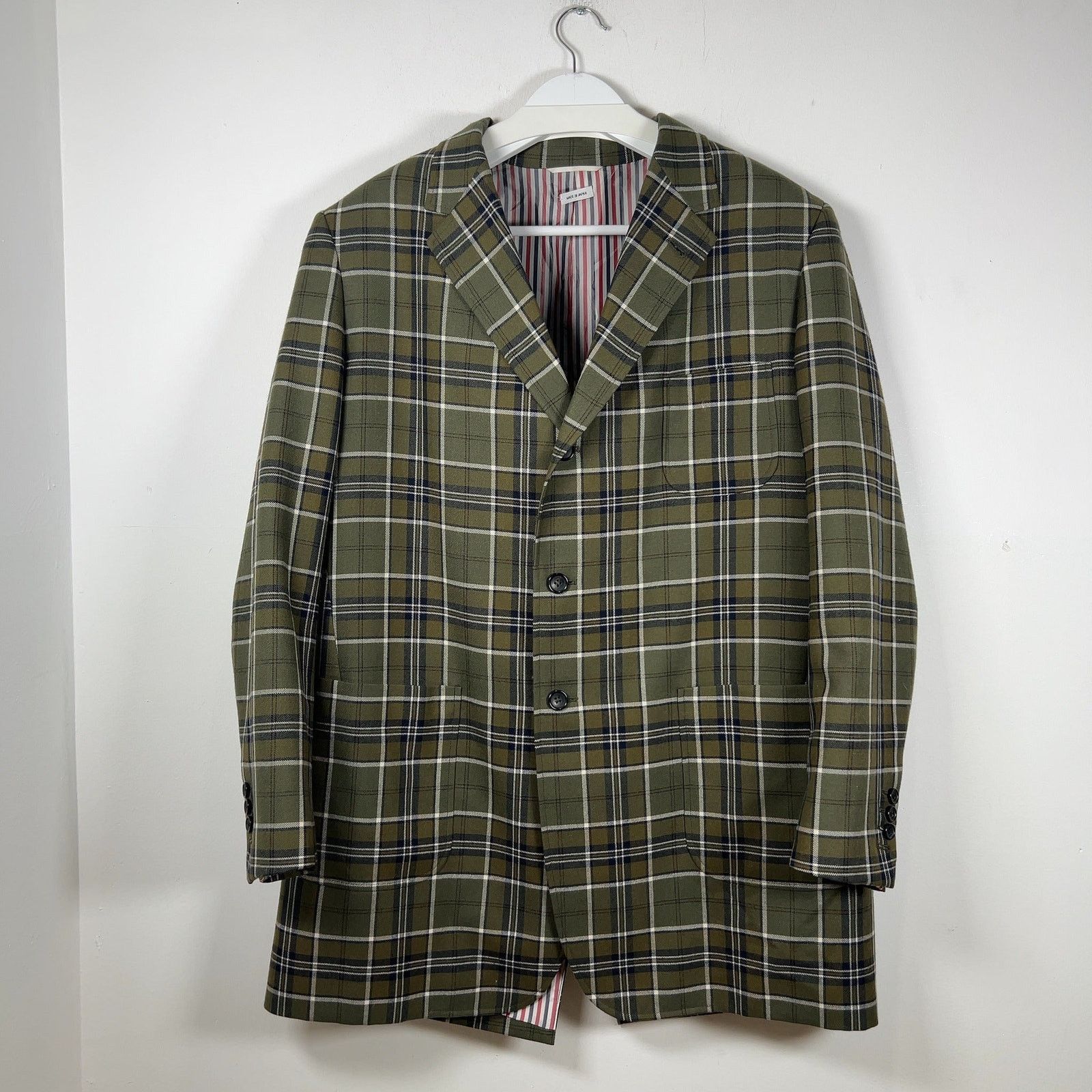 Thom Browne Thom Browne Multi-Pocket Plaid Peacoat Size US M / EU 48-50 / 2 - 1 Thumbnail