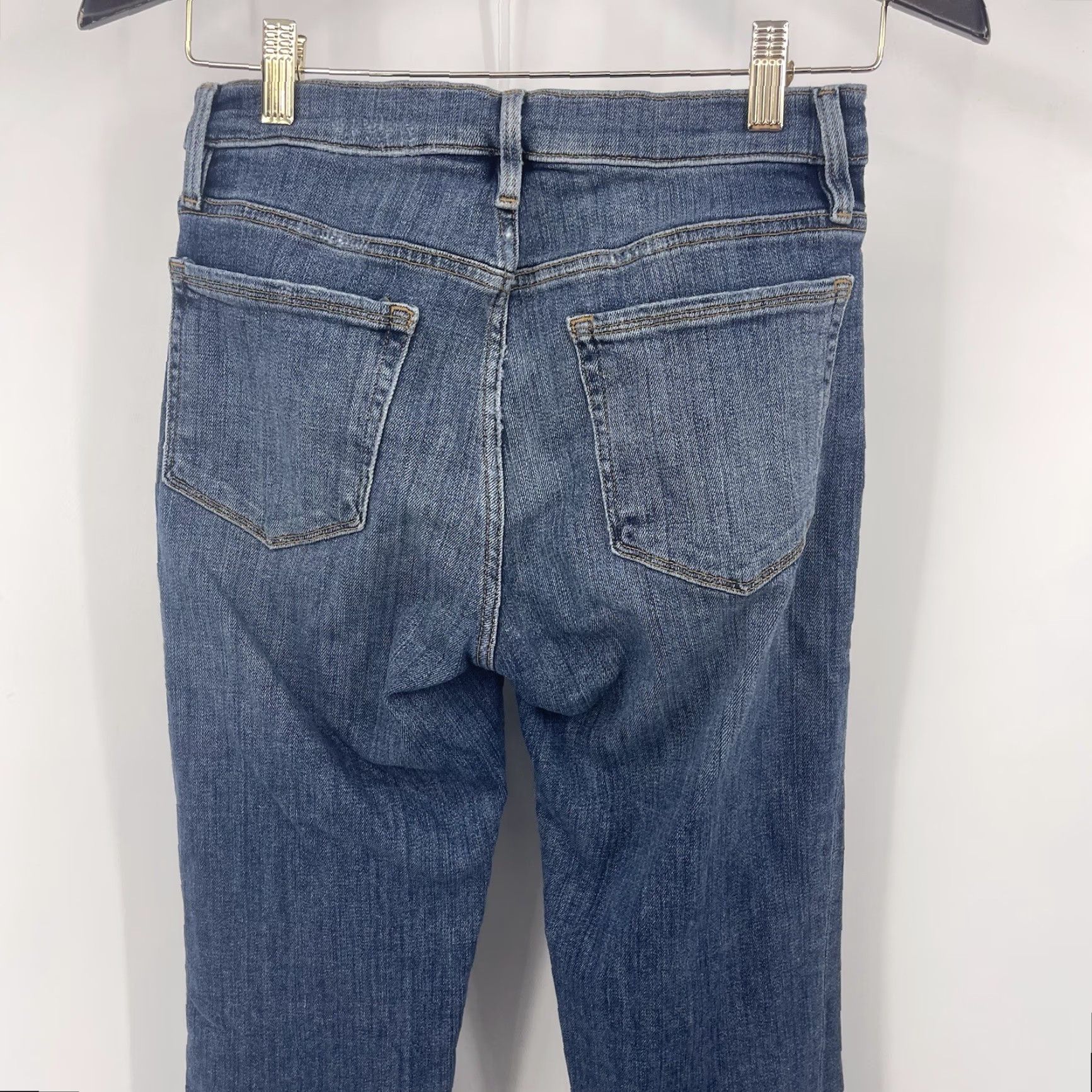 Frame Frame Denim Le Nouveau Jeans Womens 25 Straight Split Hem High y2k Boho READ Size 42" / US 20 - 5 Thumbnail