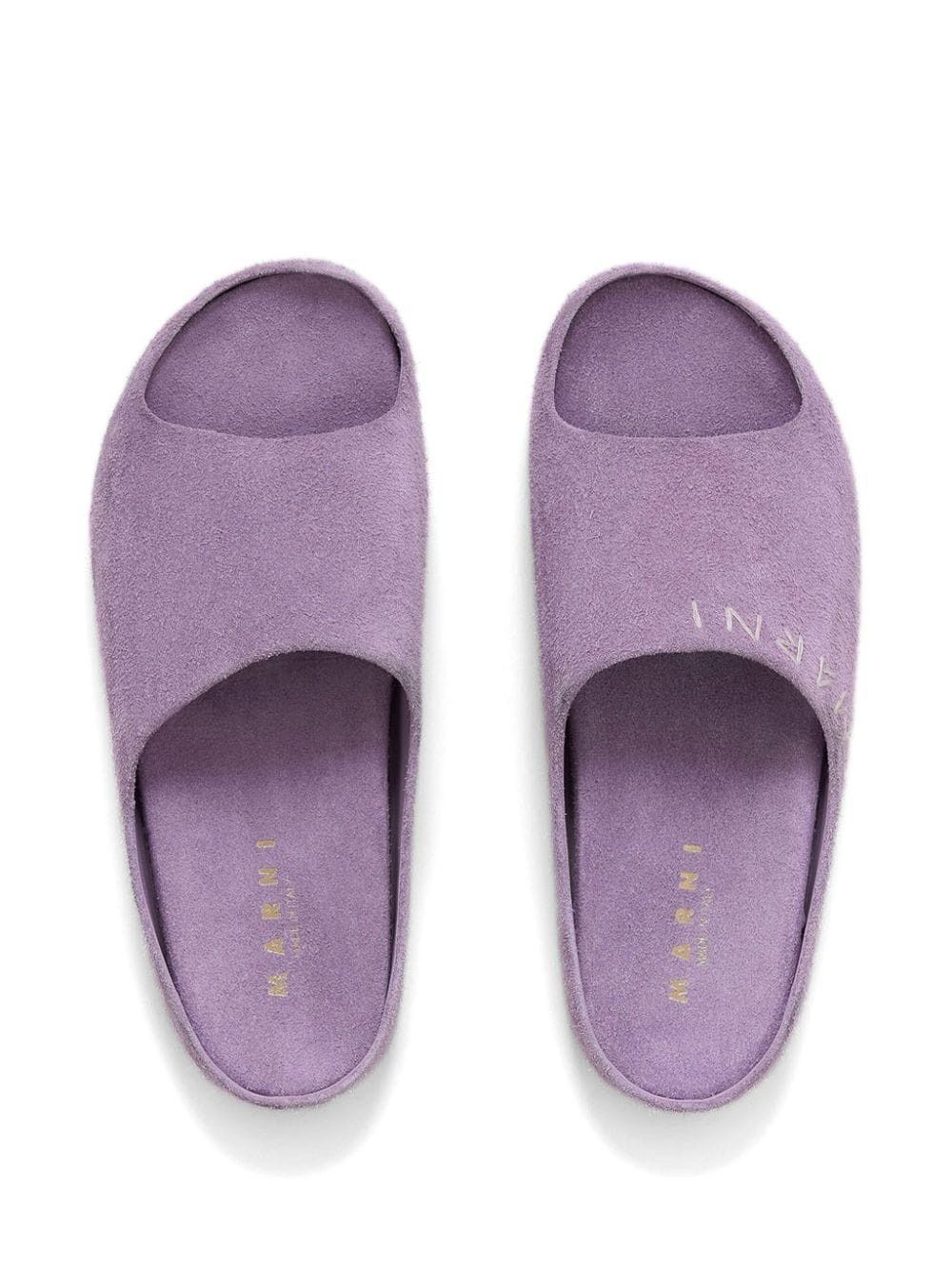 Marni o1w1db11125 Fusslide Suede Sandals in Purple Size US 9 / EU 42 - 2 Thumbnail