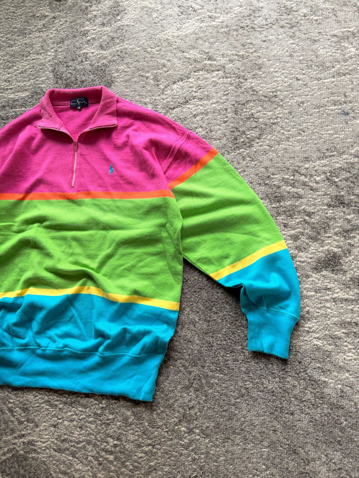 Ralph Lauren Vtg Ralph Lauren Halfzip Sweatshirt Size US M / EU 48-50 / 2 - 5 Thumbnail
