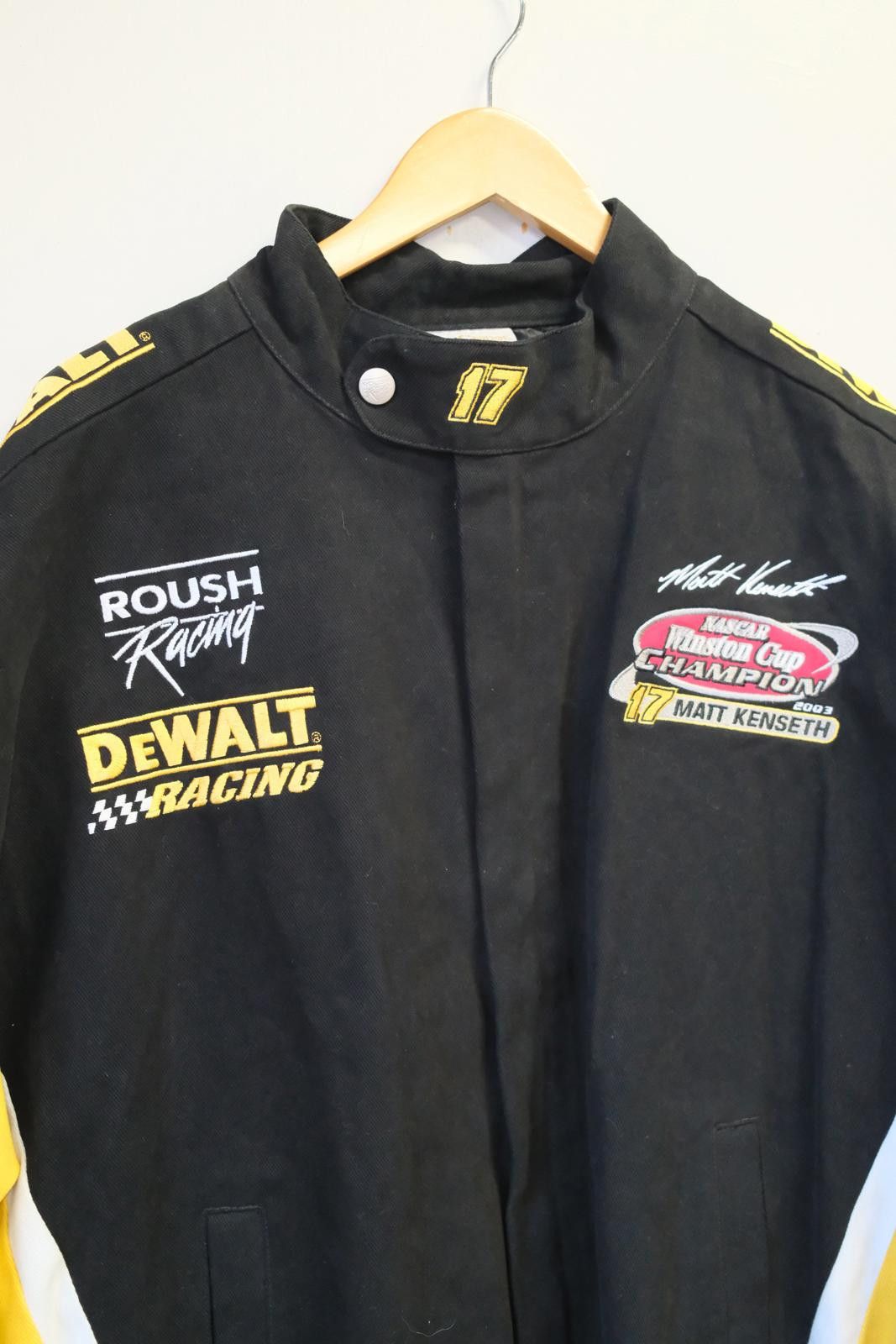 Vintage 03' Matt Kenseth Dewalt Nascar Racing Jacket Size XL / US 12-14 / IT 48-50 - 3 Thumbnail