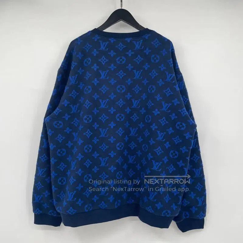 Louis Vuitton Louis Vuitton Blue Colorblock Long Sleeve Sweatshirt . Size US XXL / EU 58 / 5 - 2 Thumbnail
