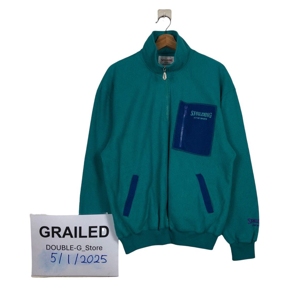 Japanese Brand × Vintage Vintage Half Zipper Sweatshirt Collar Spalding Issey Miyake Size US M / EU 48-50 / 2 - 1 Thumbnail