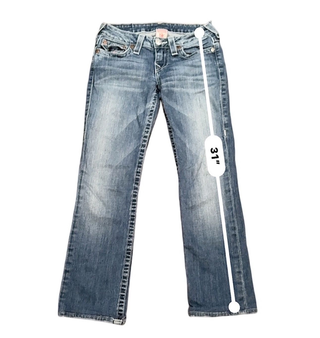 True Religion TRUE RELIGION Vintage Jeans Womens 26 × 24" Rainbow Size 26" / US 2 / IT 38 - 5 Thumbnail