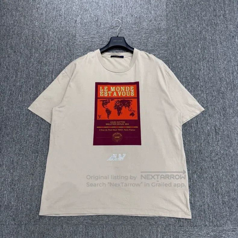 Louis Vuitton Louis Vuitton size 5l Map rhinestone short sleeves Size US M / EU 48-50 / 2 - 1 Thumbnail