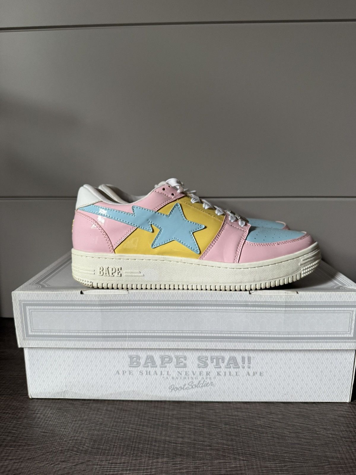 Bape Bapesta #1 M2 'Green Pink' | Grailed