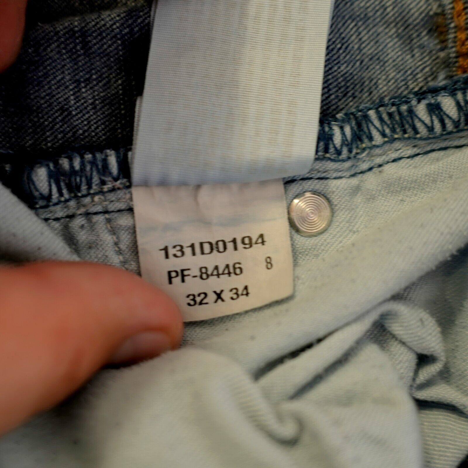 Abercrombie & Fitch Abercrombie & Fitch Straight Stretch Blue Wiskering Denim Je Size US 32 / EU 48 - 7 Thumbnail