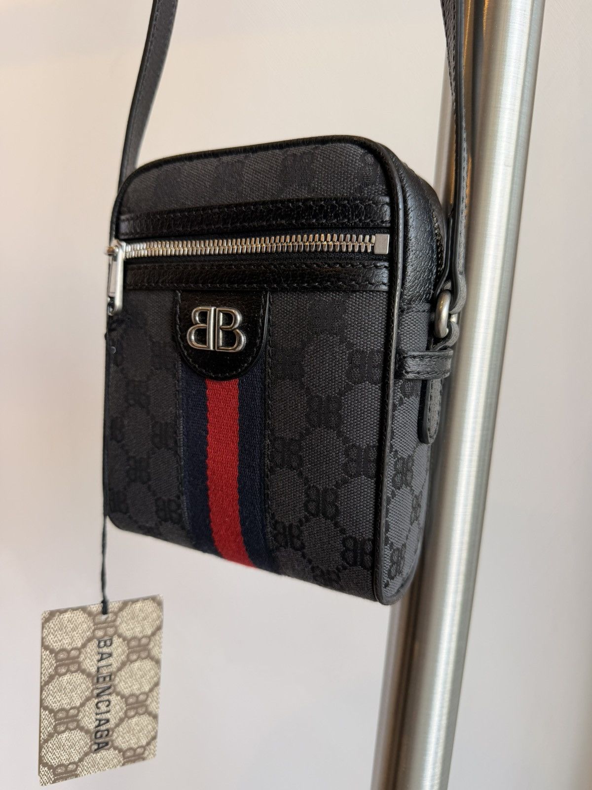 Balenciaga × Gucci Balenciaga x Gucci Hacker Project Black Crossbody Bag Size ONE SIZE - 4 Thumbnail