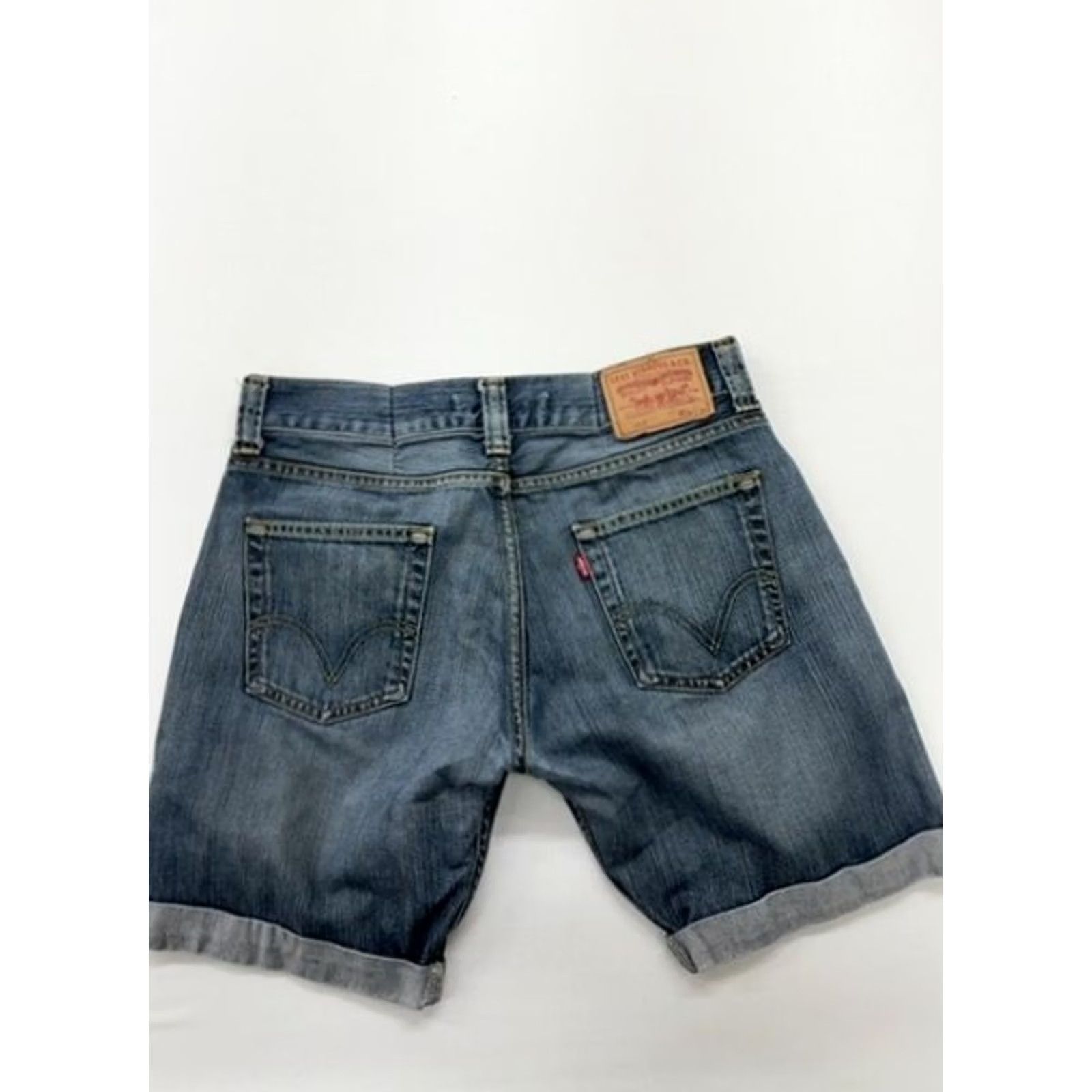 Levi's Levi's Men's Blue Denim Bootcut Shorts Size W34 Stonewash Size US 34 / EU 50 - 2 Thumbnail