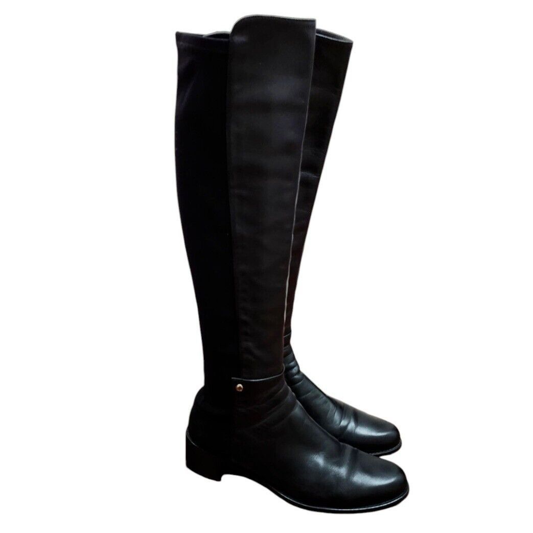 Stuart Weitzman STUART WEITZMAN Leather Knee High Black Riding Boots Size 8 Size US 8 / IT 38 - 3 Thumbnail