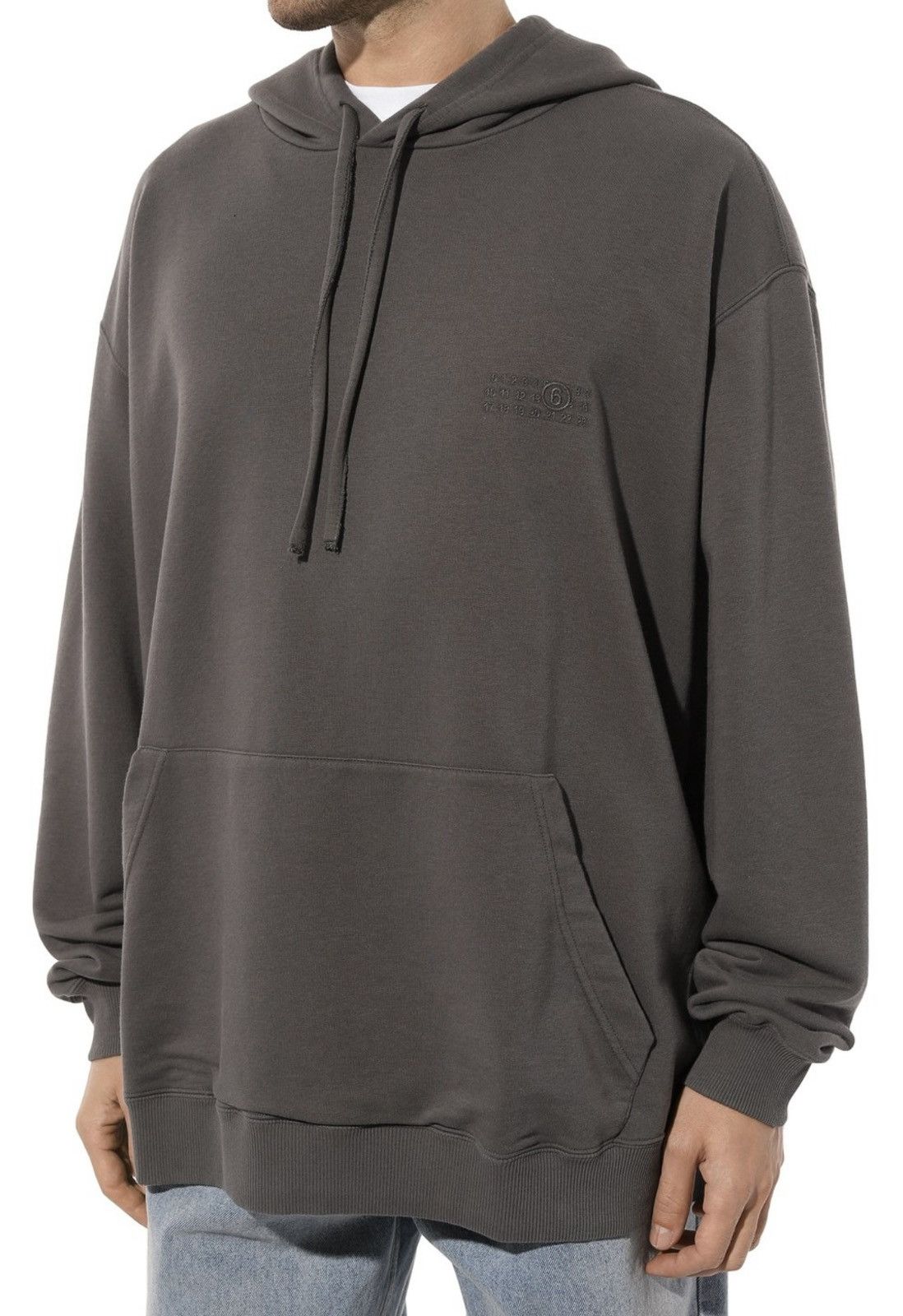 Maison Margiela !DS! SS23 Maison Margiela Logo Gray Oversized Hoodie Size US XL / EU 56 / 4 - 4 Thumbnail