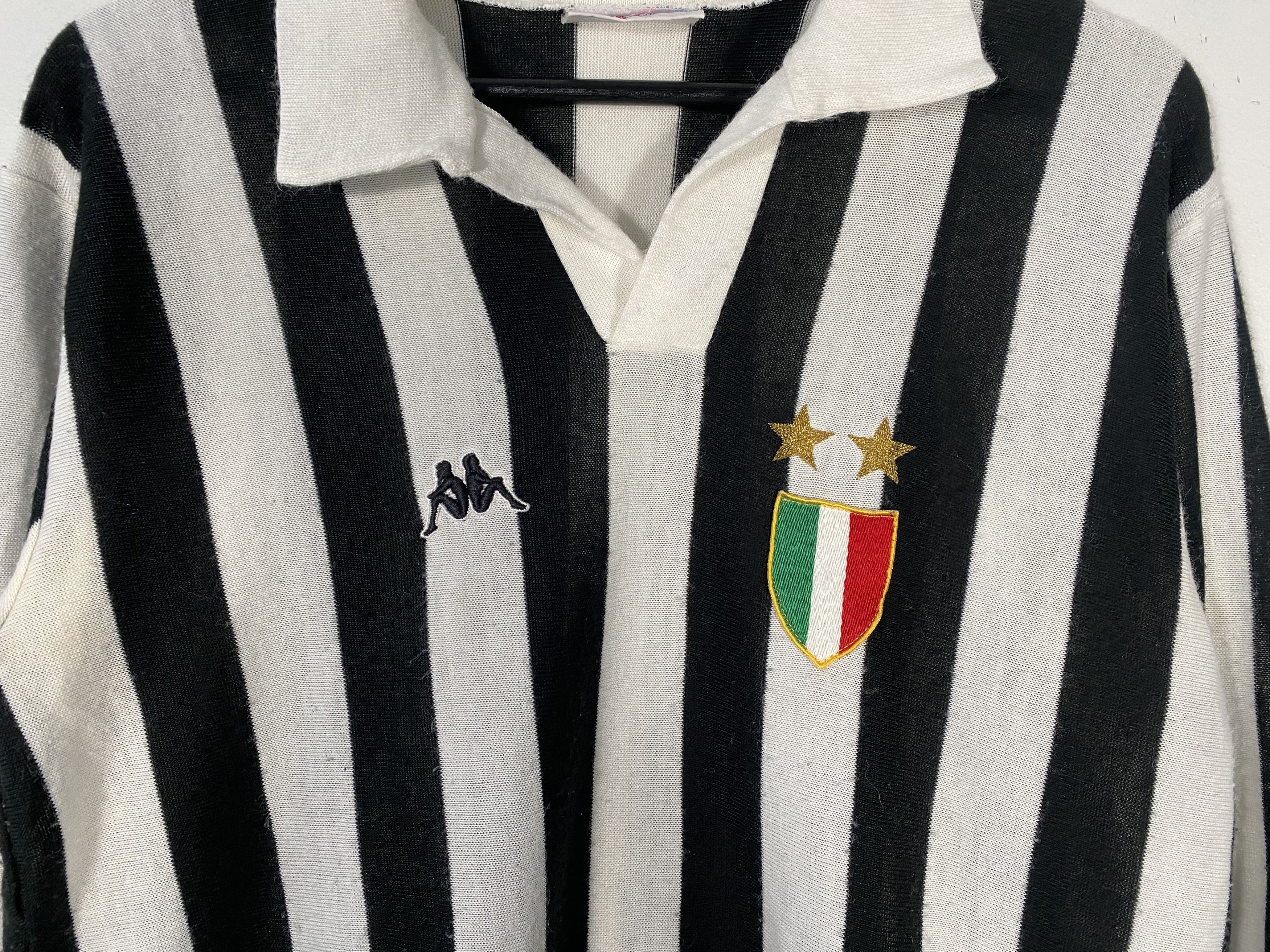Kappa Original 1982-83 L/S Knit Juventus Home Jersey Black / White Size US L / EU 52-54 / 3 - 3 Thumbnail