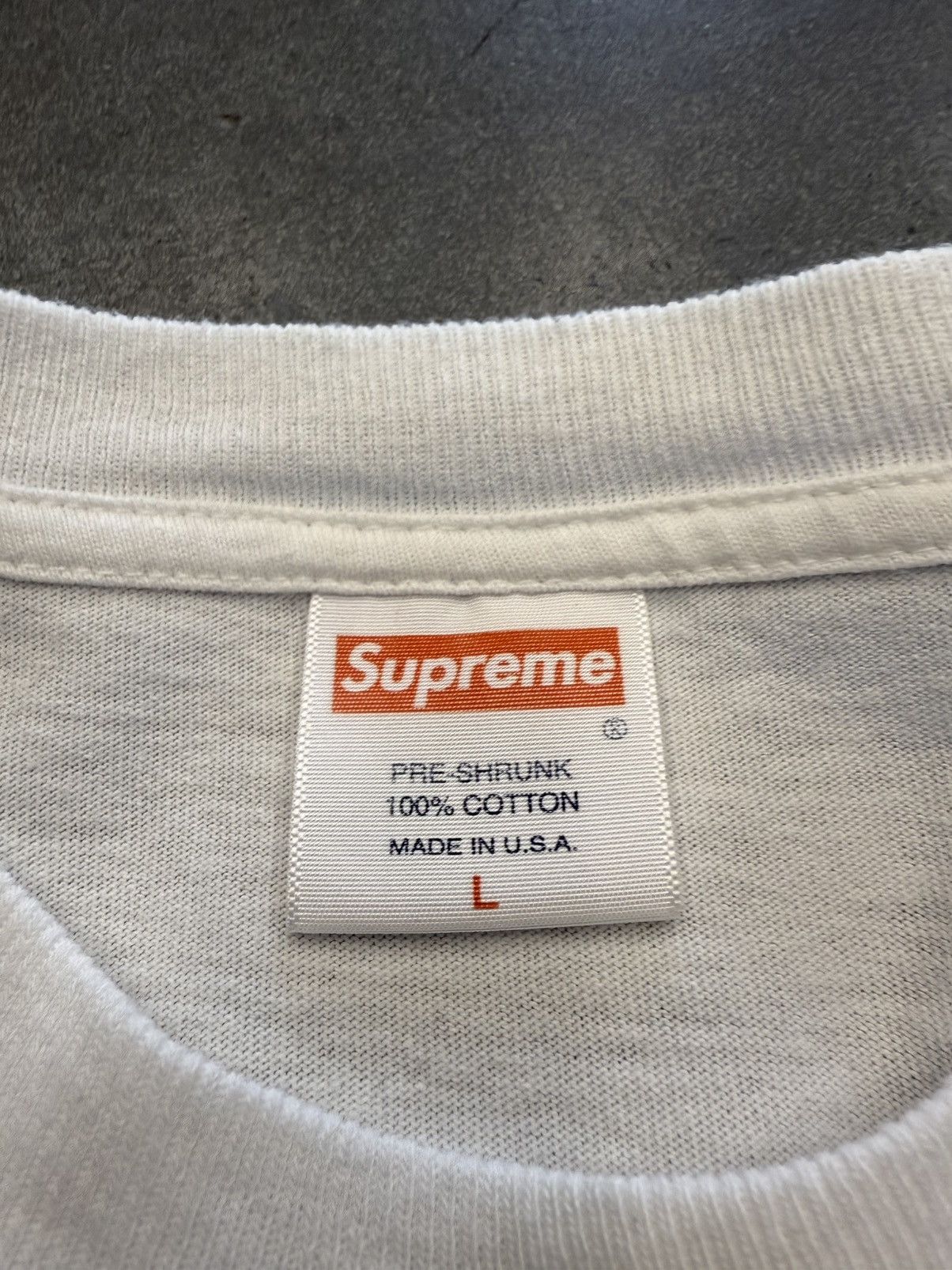Kaws × Supreme 2008 Supreme Original Fake Kate Moss 10th Anniversary Tee Size US L / EU 52-54 / 3 - 8 Thumbnail