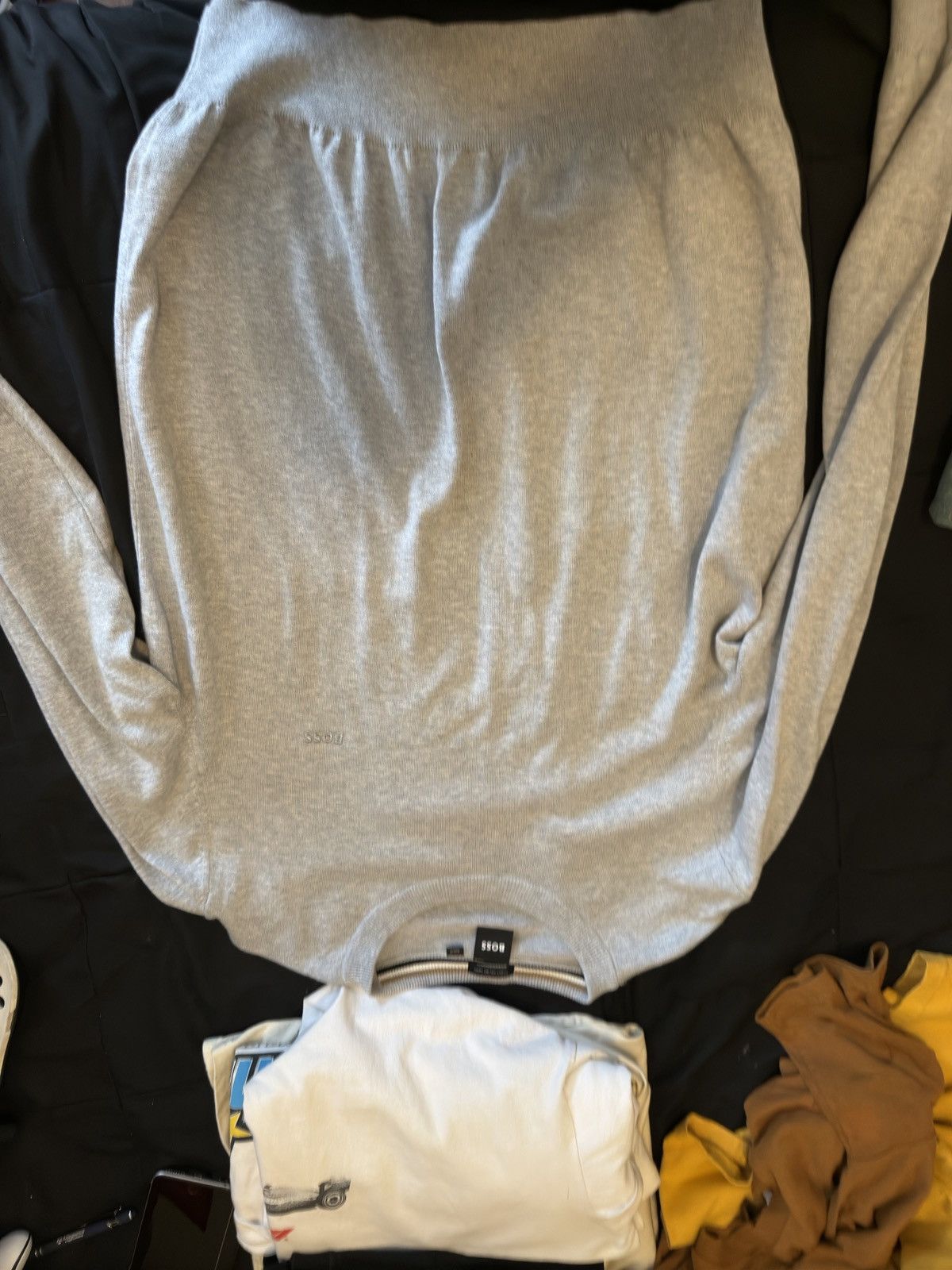 Hugo Boss Boss Gray Sweater Size US XL / EU 56 / 4 - 1 Thumbnail