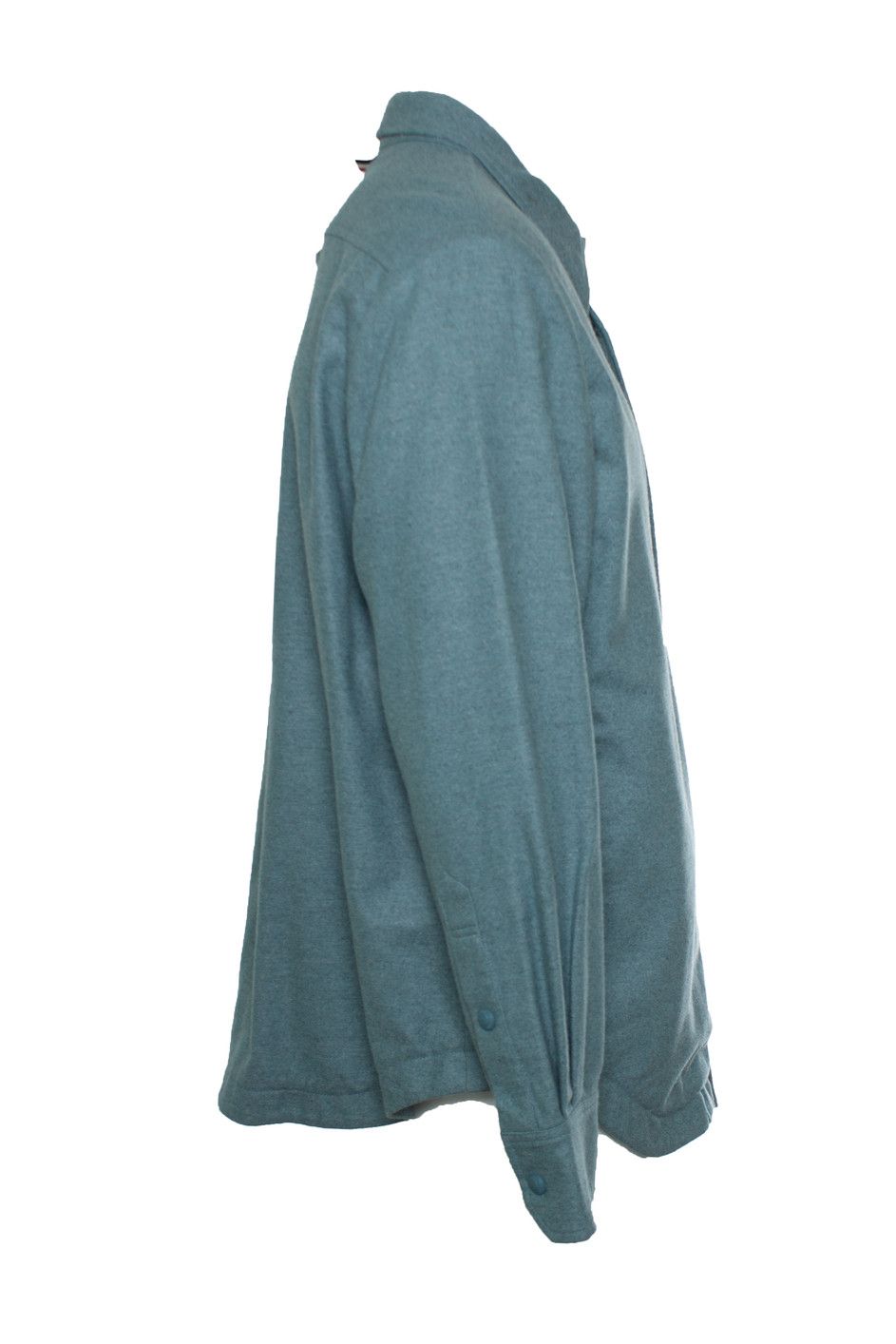 Thom Browne Thom Browne, Steel blue cashmere and wool overshirt Size US XL / EU 56 / 4 - 4 Thumbnail