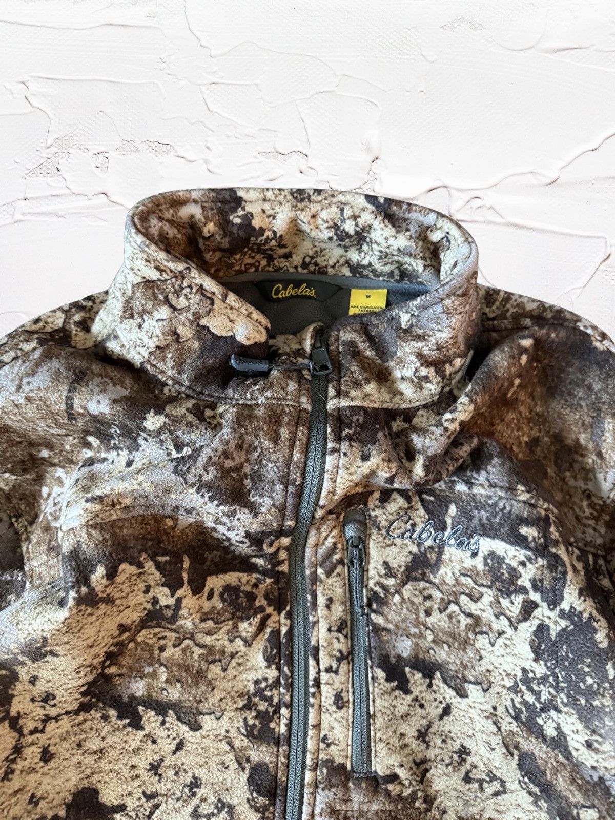 Polaire 1/4 Zip Cabela's Homme Large - Camo Woodland - DRI RELEASE - Chasse